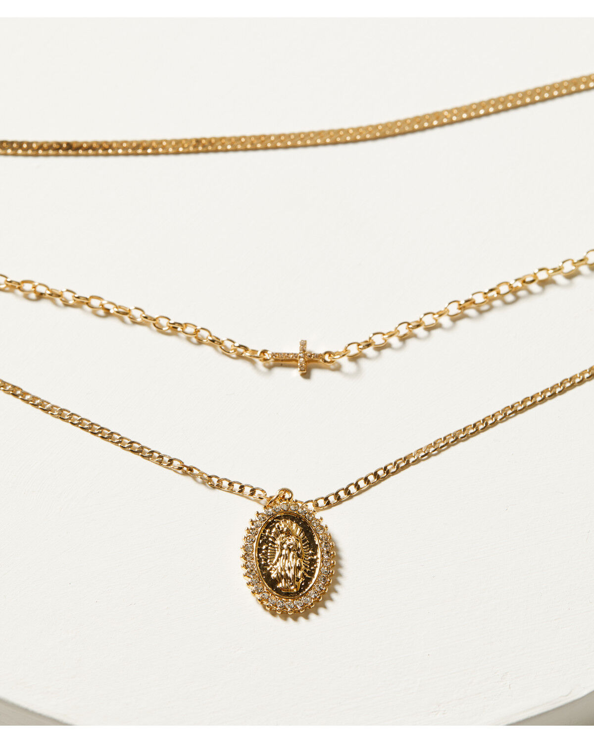 Shyanne Women's Saint Mary Layered Necklace