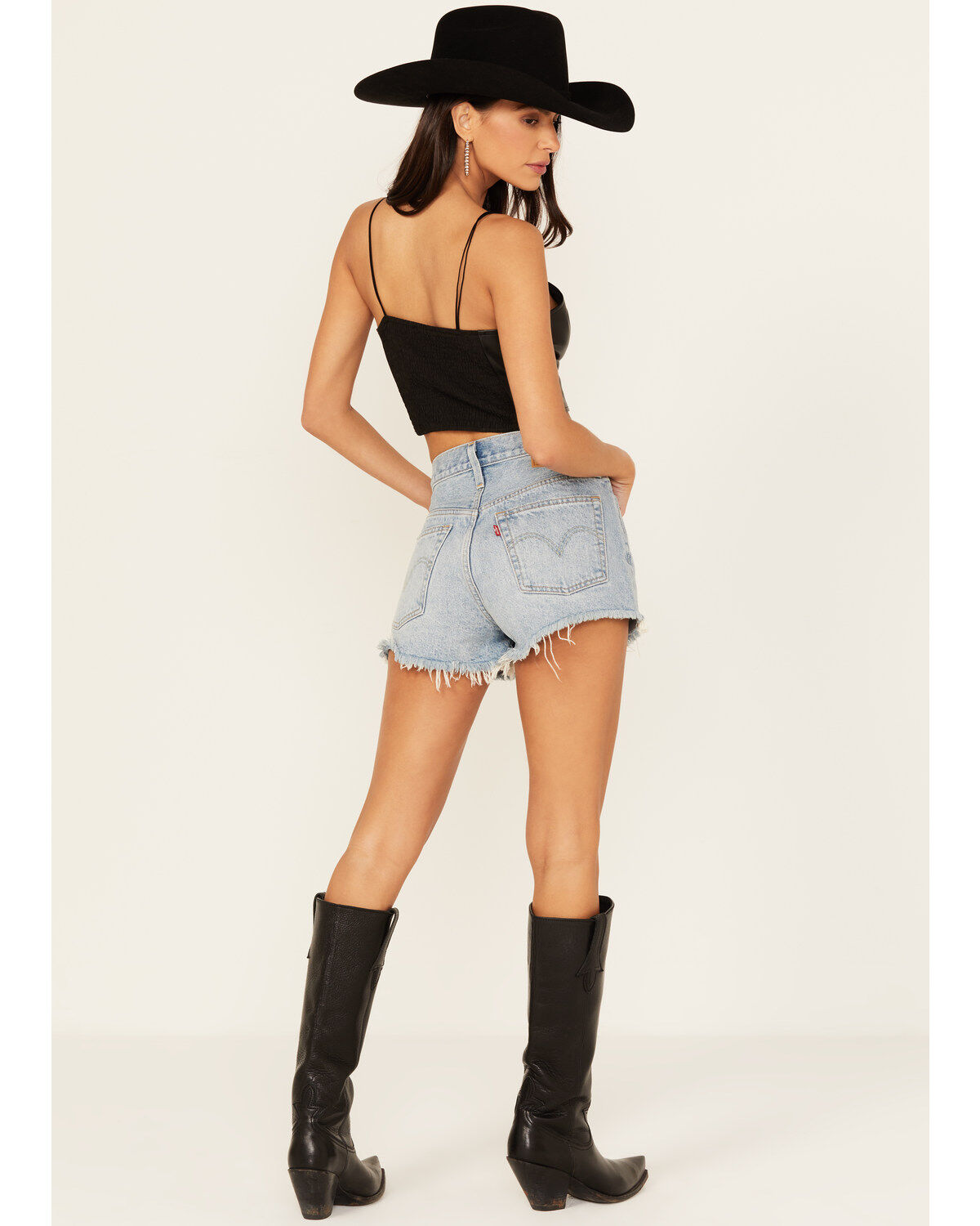 Levi's Women's Light Wash Micro Vibes 501 Original Shorts