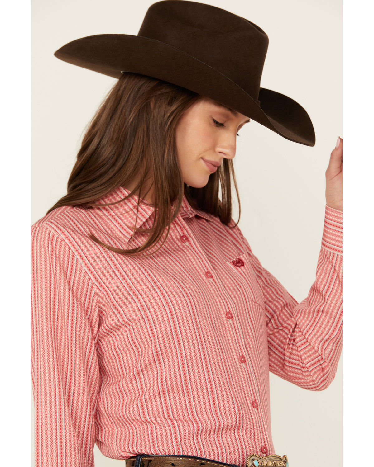 Cinch Women's ARENAFLEX™ Striped Long Sleeve Button-Down Western Core Shirt
