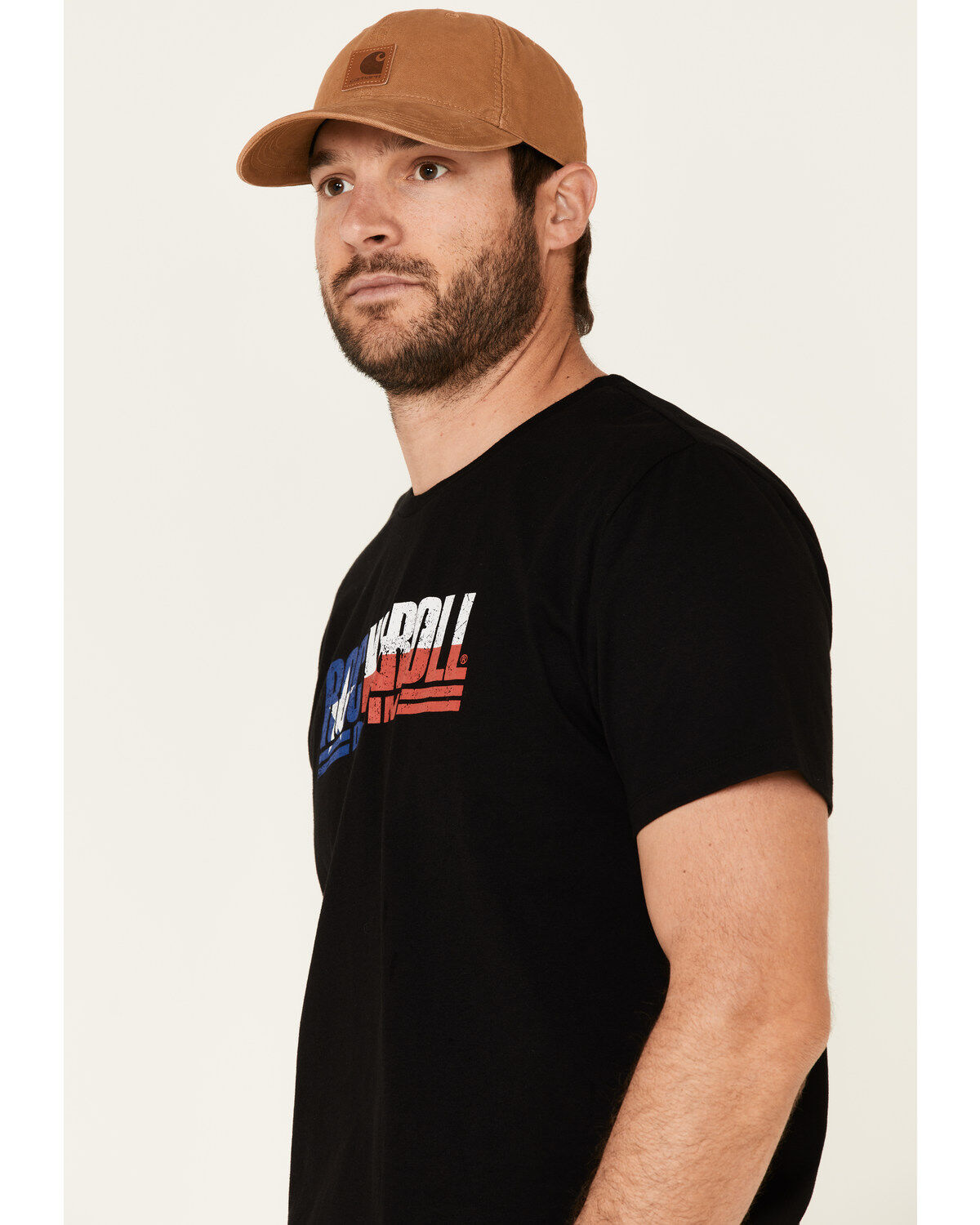 Rock & Roll Denim Men's Texas Flag Logo Graphic T-Shirt