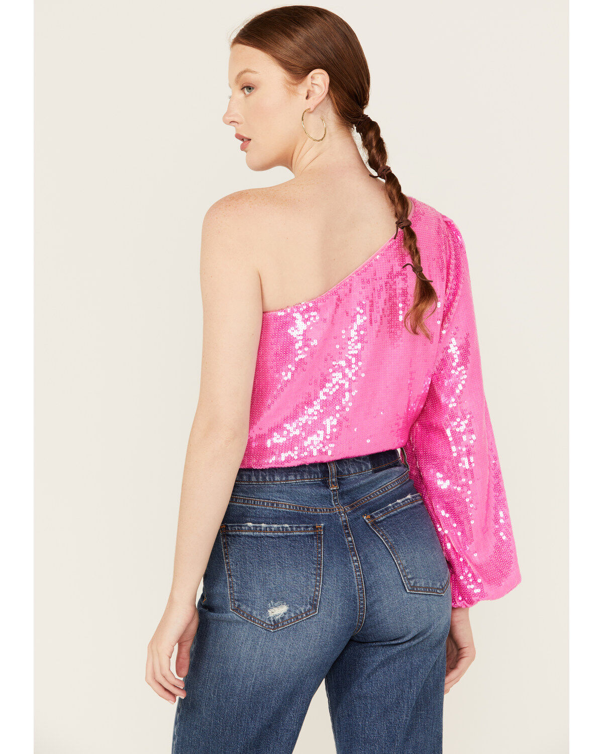 Show Me Your Mumu Women's Sequins Long Sleeve Party Top