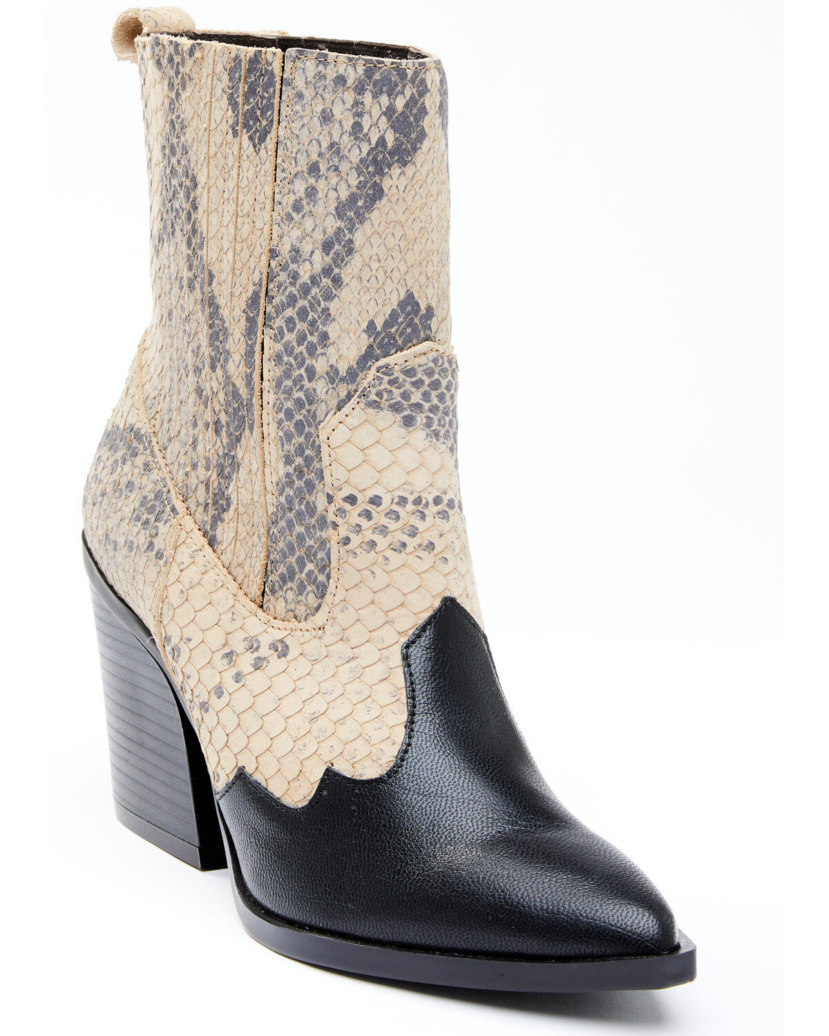 Dan Post Women's Snake Print Fashion Booties - Round Toe