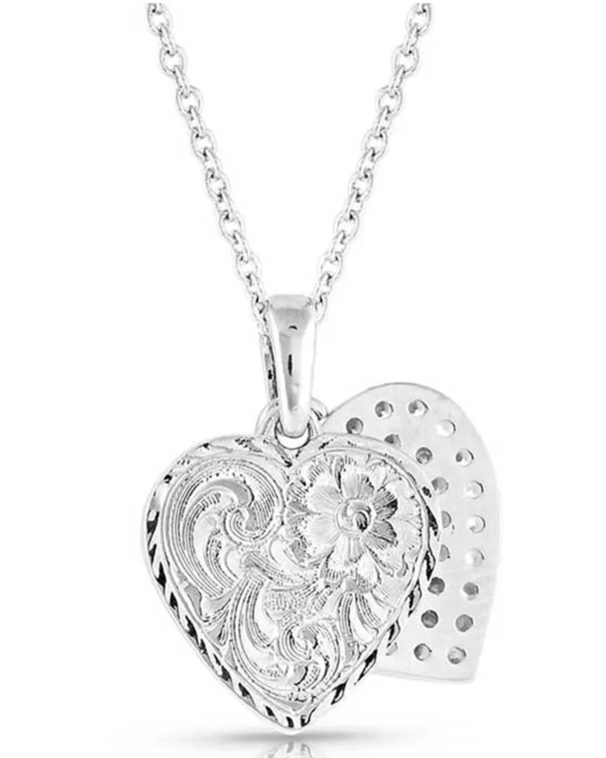Montana Silversmiths Women's Country Charm Crystal Love Necklace