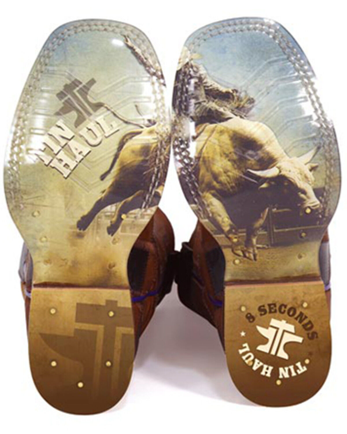 Tin Haul Boys' Check It Out Western Boots - Broad Square Toe