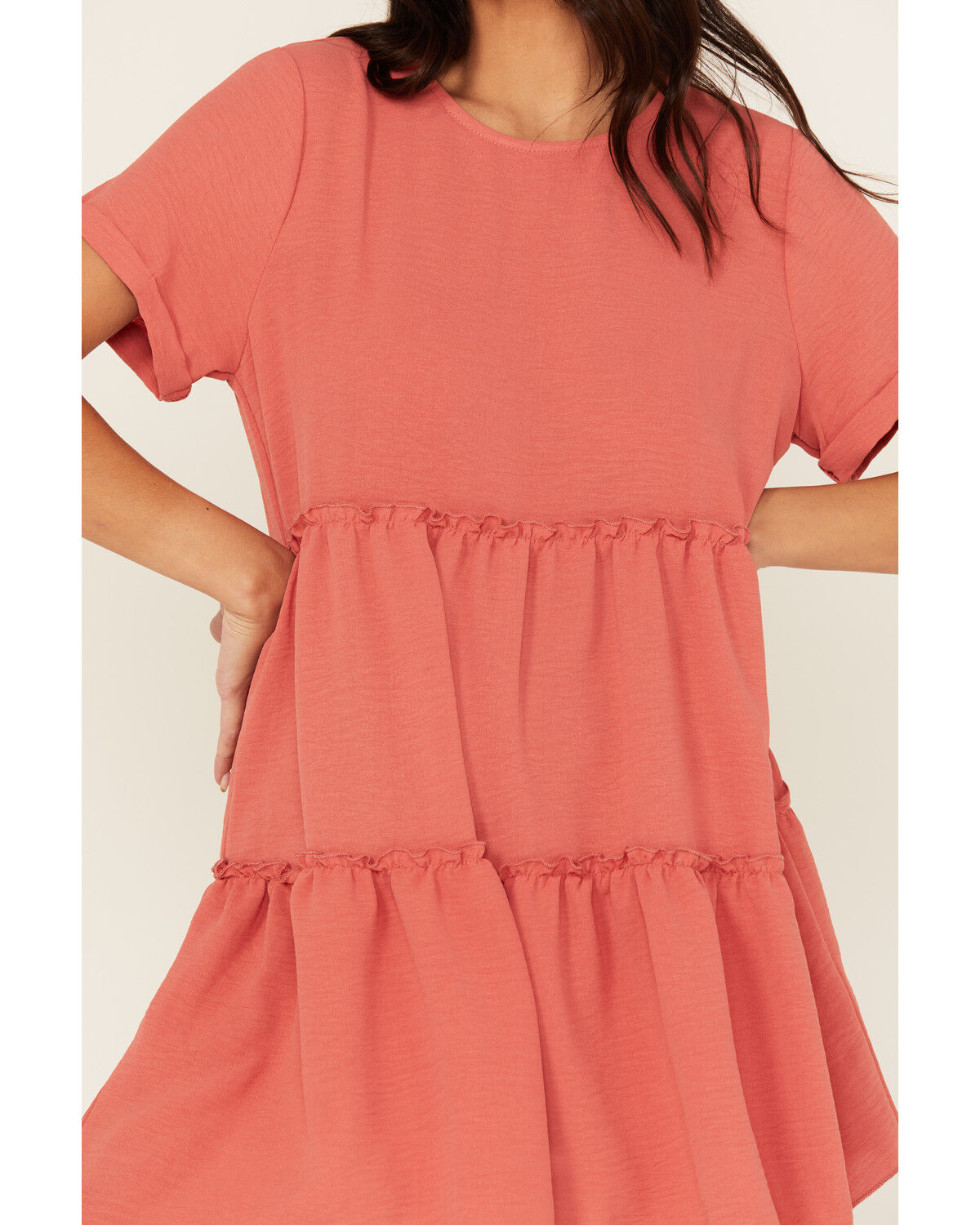 Originality Women's Tiered Mini Dress