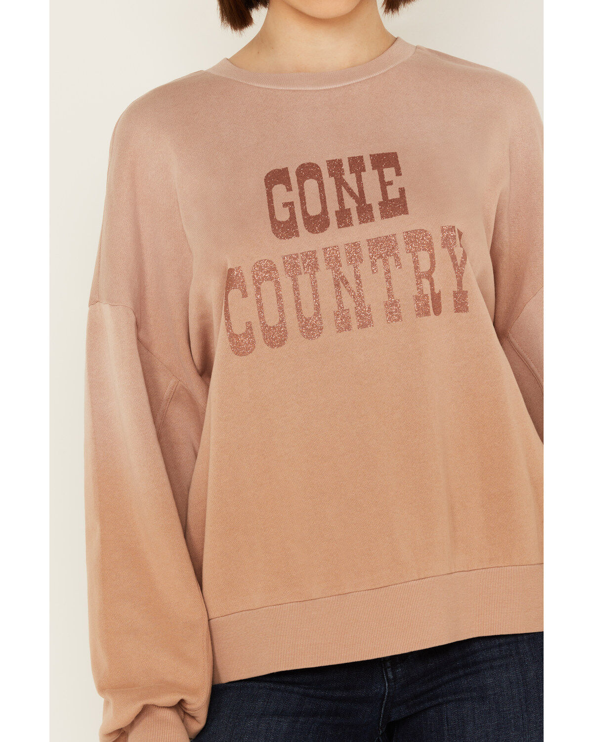 White Crow Women's Glitter Gone Country Graphic Sweatshirt