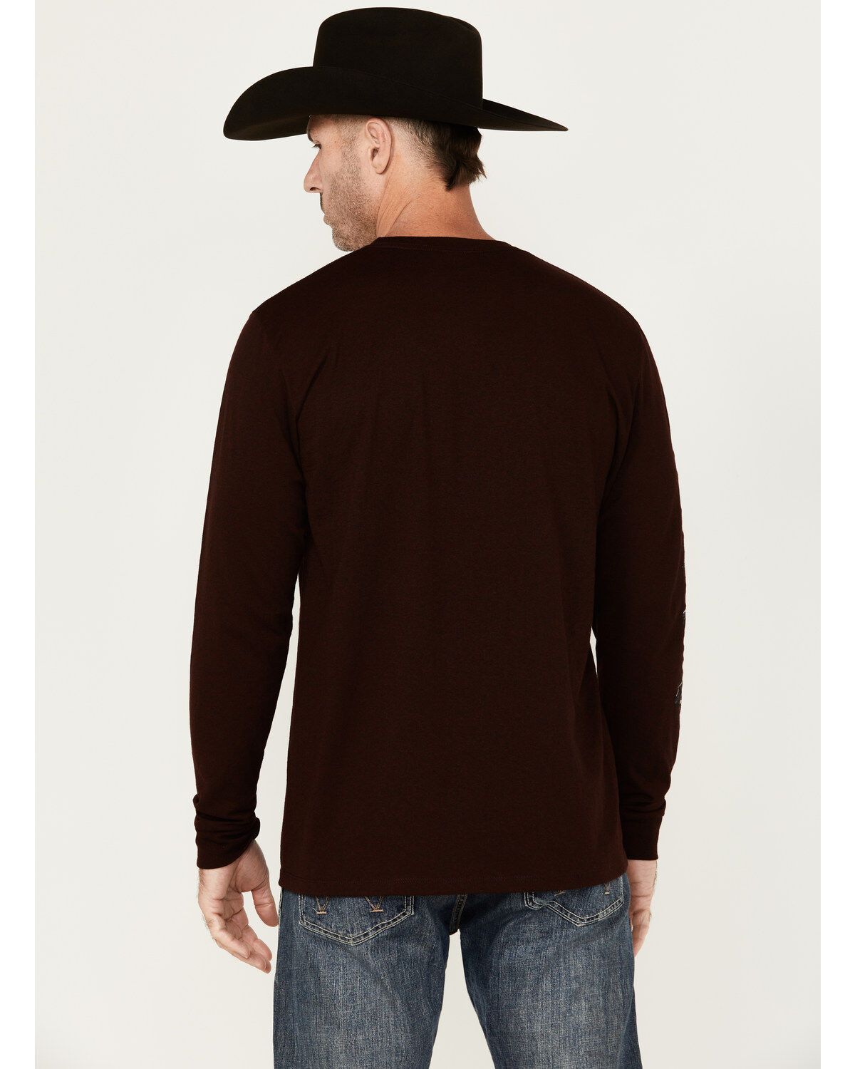 Moonshine Spirit Men's Skully Graphic Long Sleeve T-Shirt