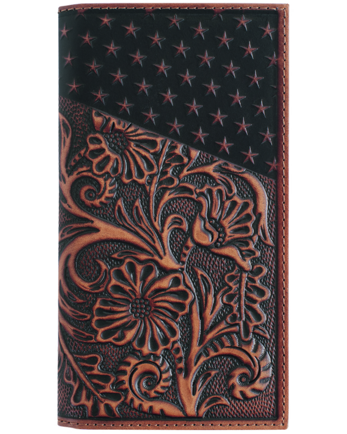 Cody James Men's Americana Tooled Leather Rodeo Wallet