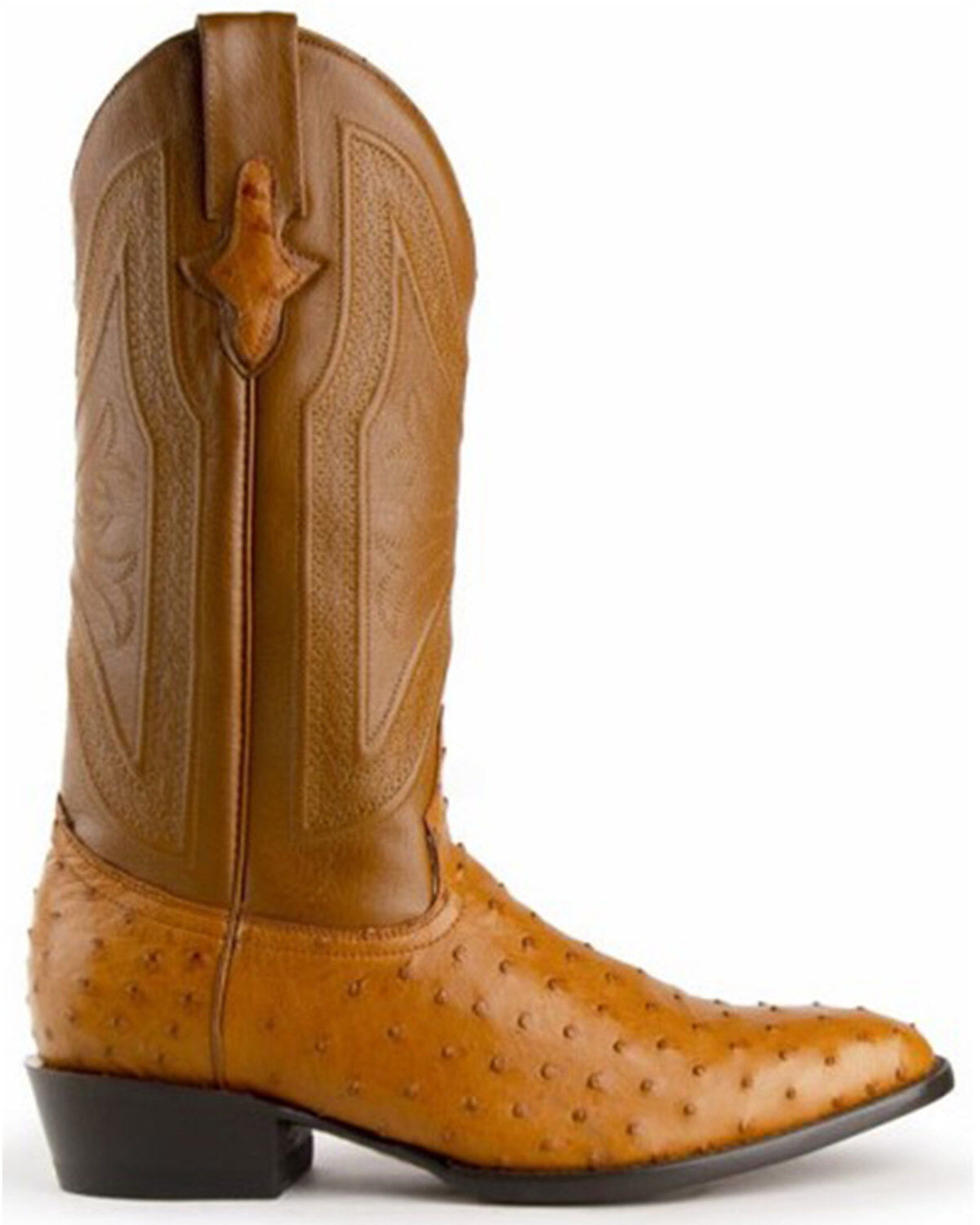 Ferrini Men's Colt Full Quill Ostrich Western Boots - Round Toe