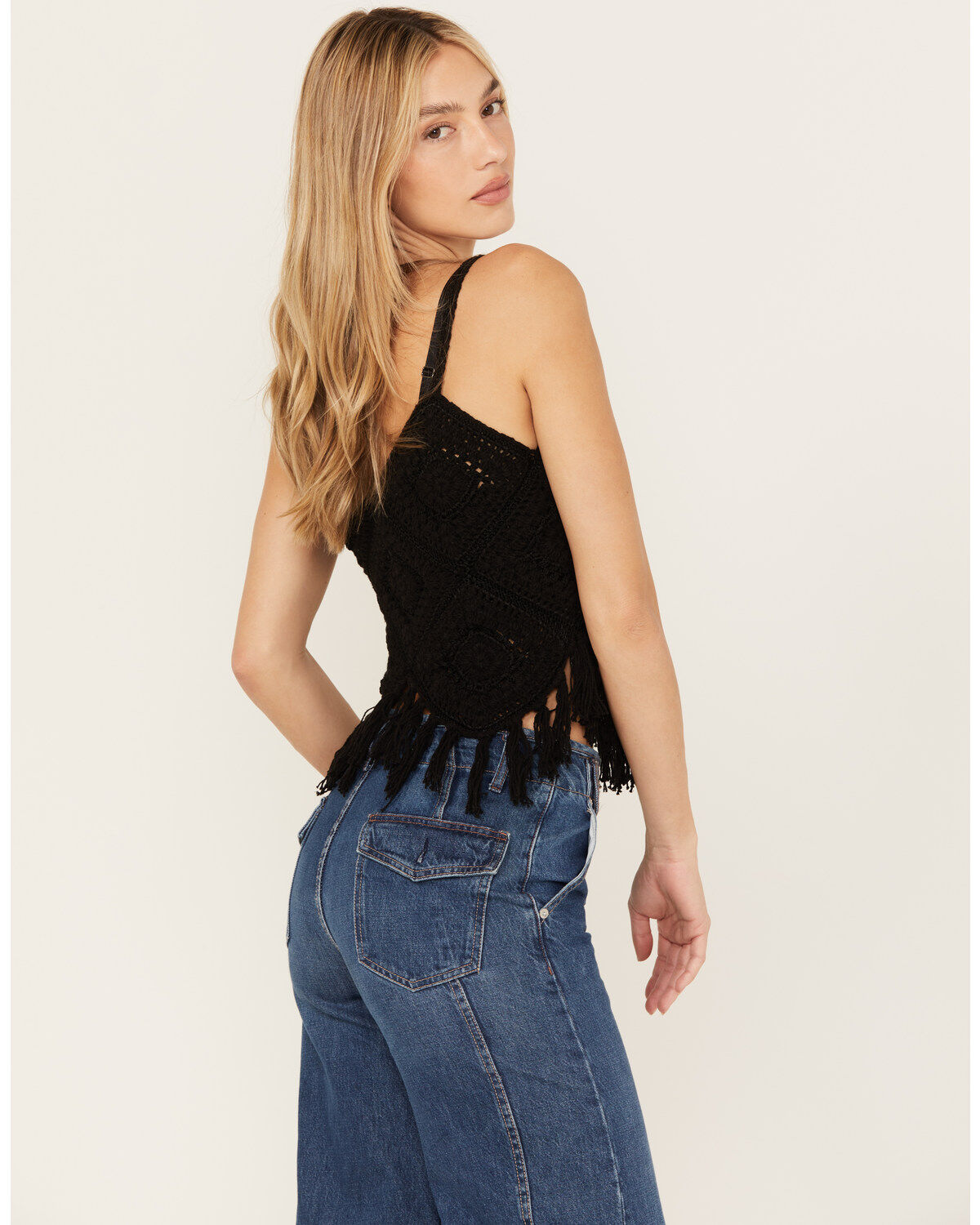 Shyanne Women's Crochet Fringe Tank