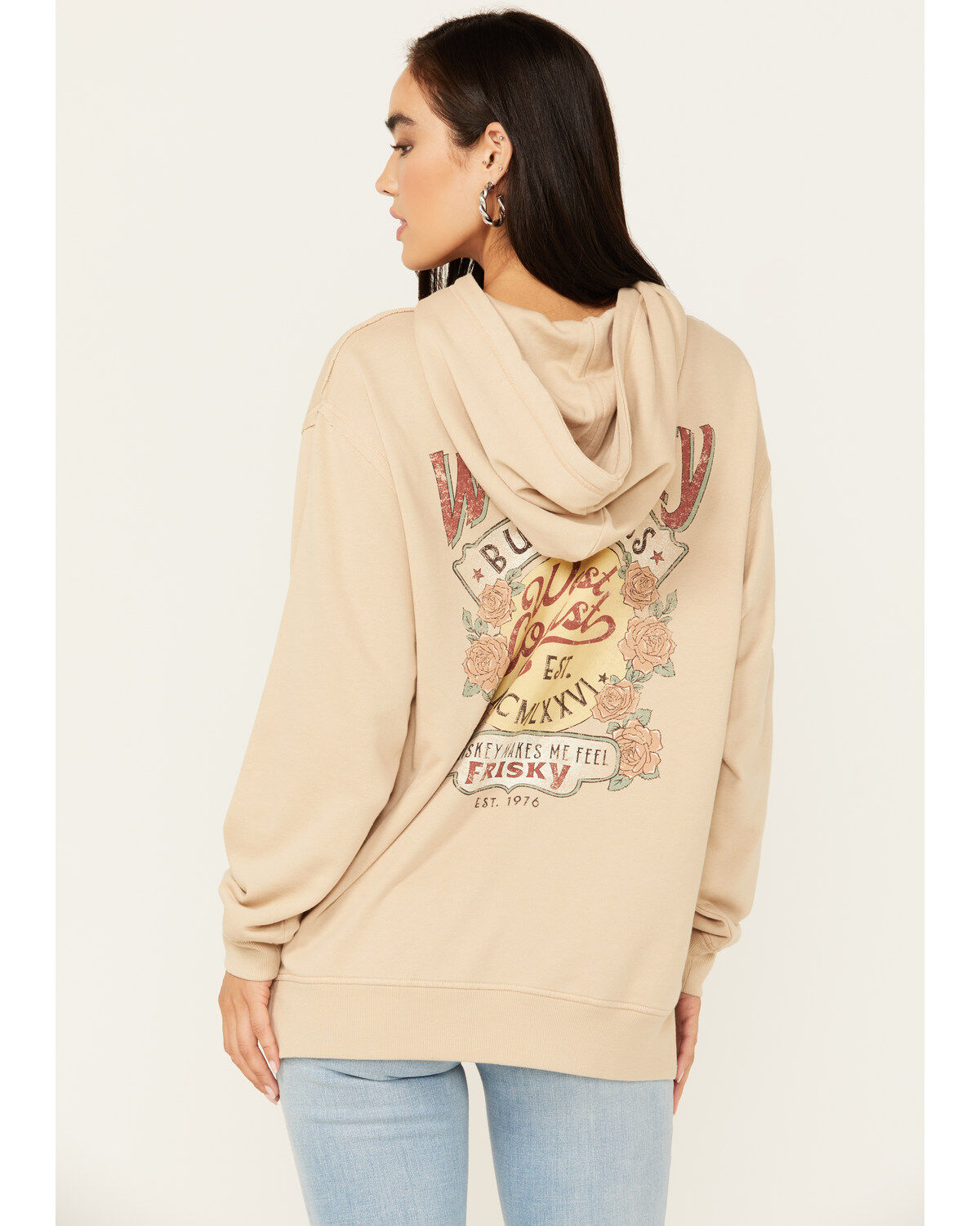 Cleo + Wolf Women's Whiskey Washed Oversized Hoodie