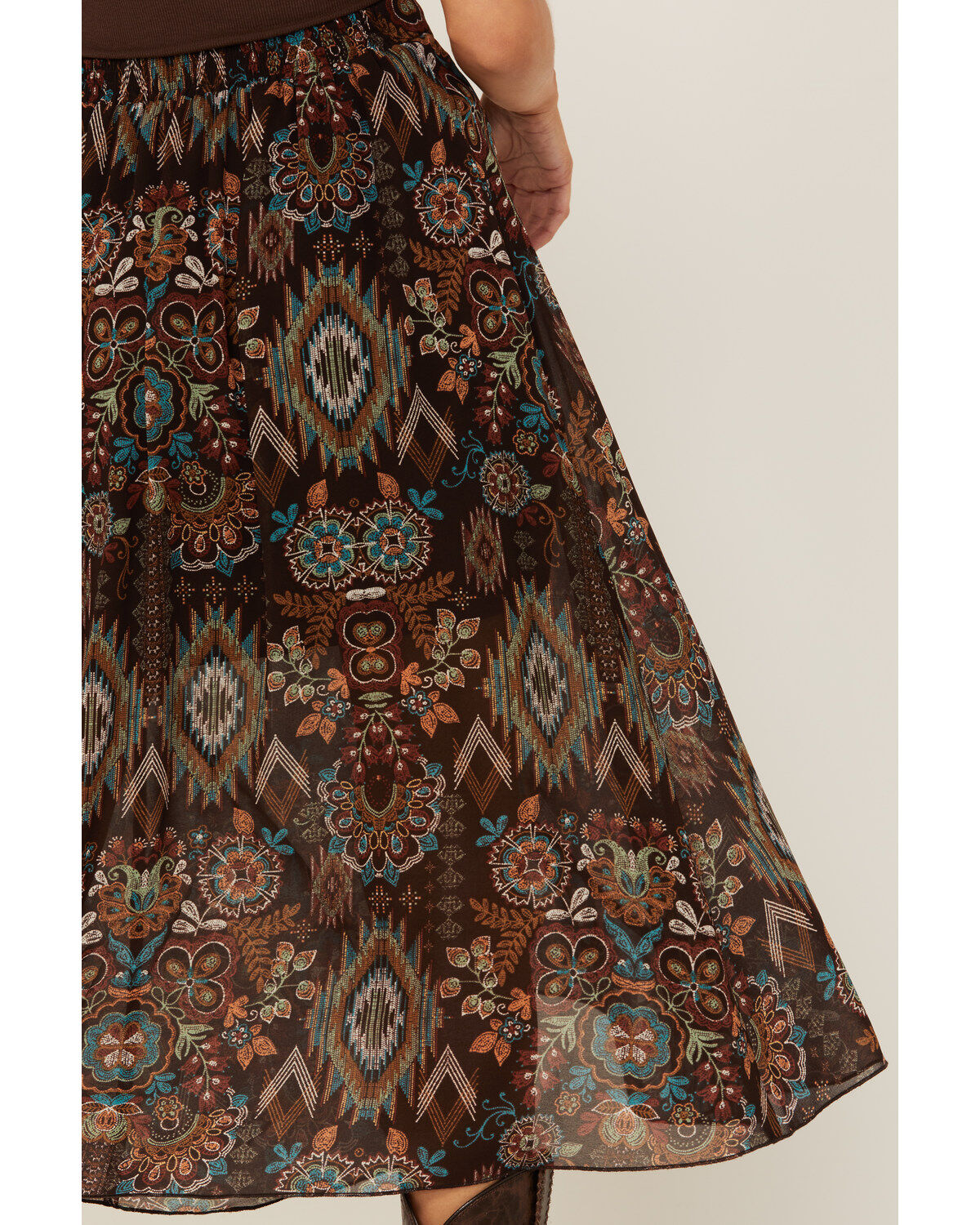 Shyanne Women's Printed Ruffle Midi Skirt