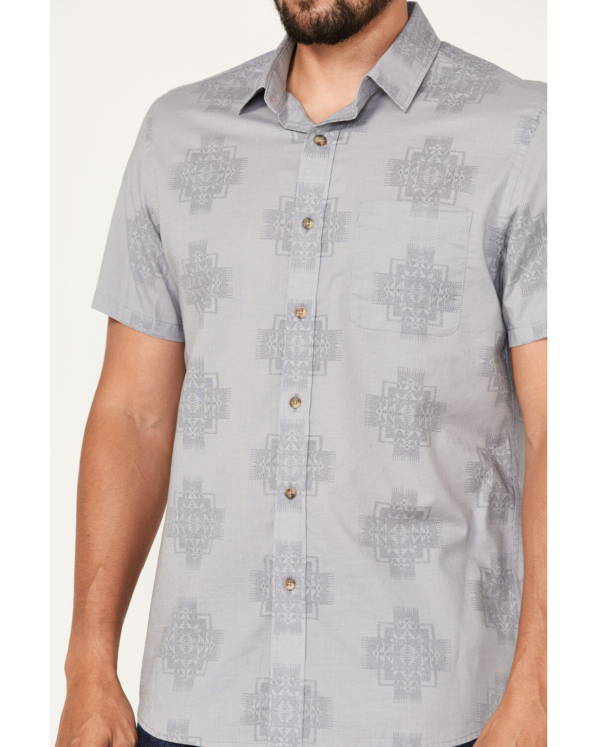 Pendleton Men's Shoreline Print Short Sleeve Western Shirt