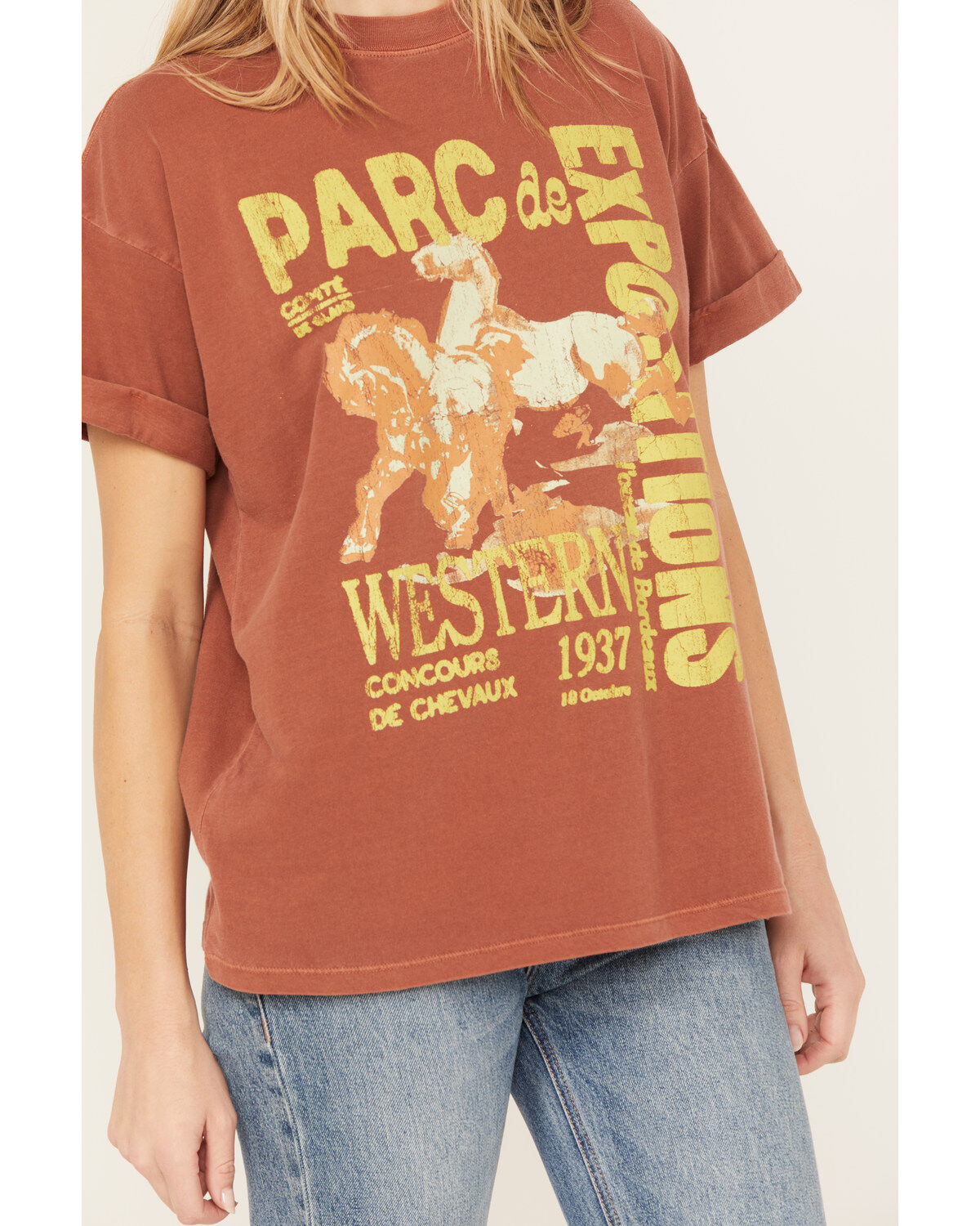 Girl Dangerous Women's French Western Boyfriend Graphic Tee