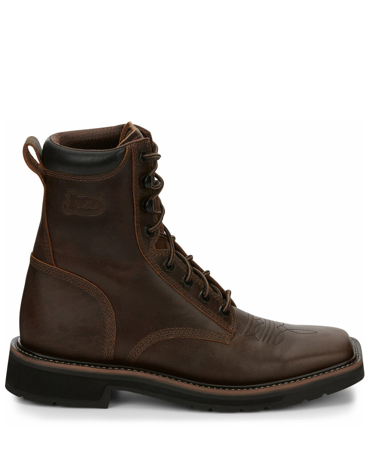 Justin Men's Stampede Lace-Up Work Boots - Soft Toe