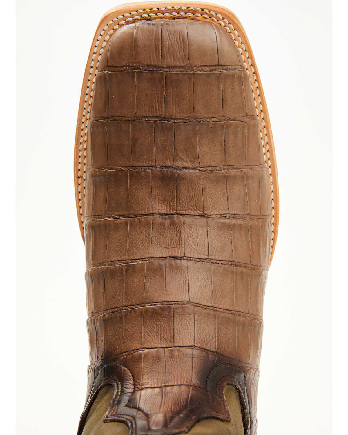 Tanner Mark Men's Exotic Caiman Tall Western Boots - Broad Square Toe