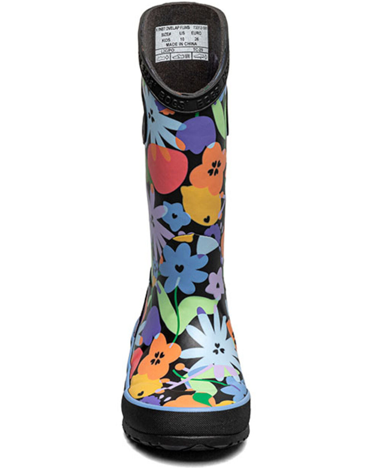 Bogs Girls' Overlap Flowers Rainboots
