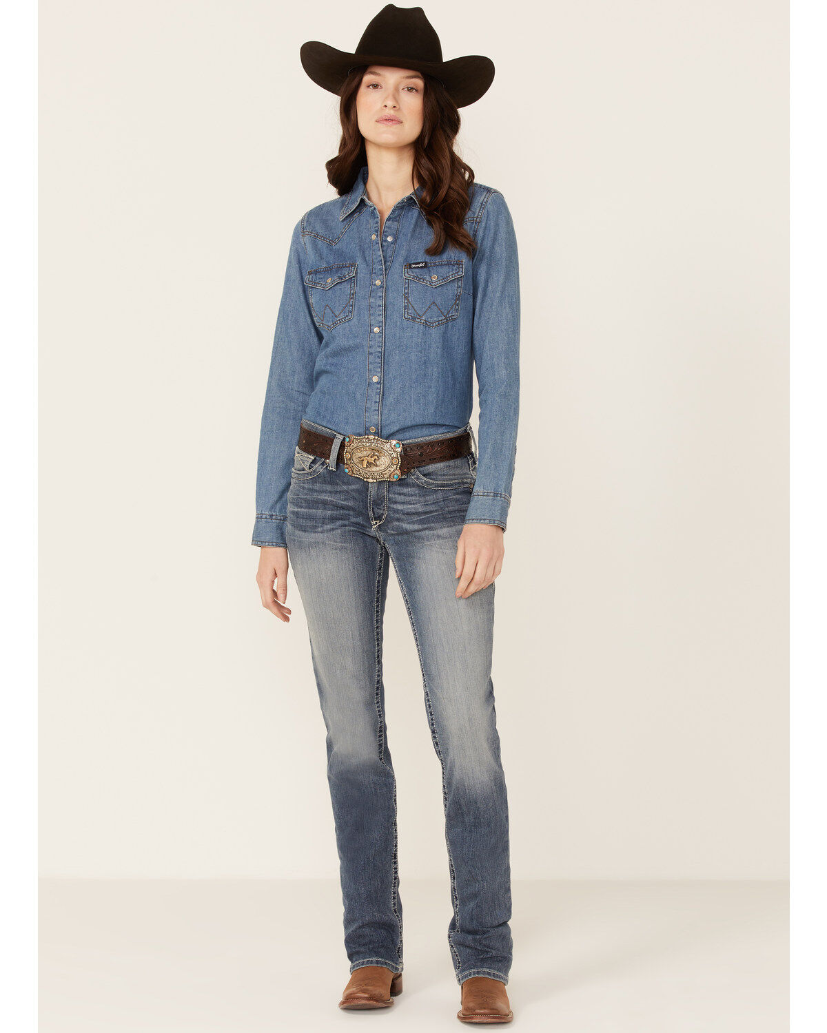 Ariat Women's Denim Rainstorm Straight Leg Riding Jeans