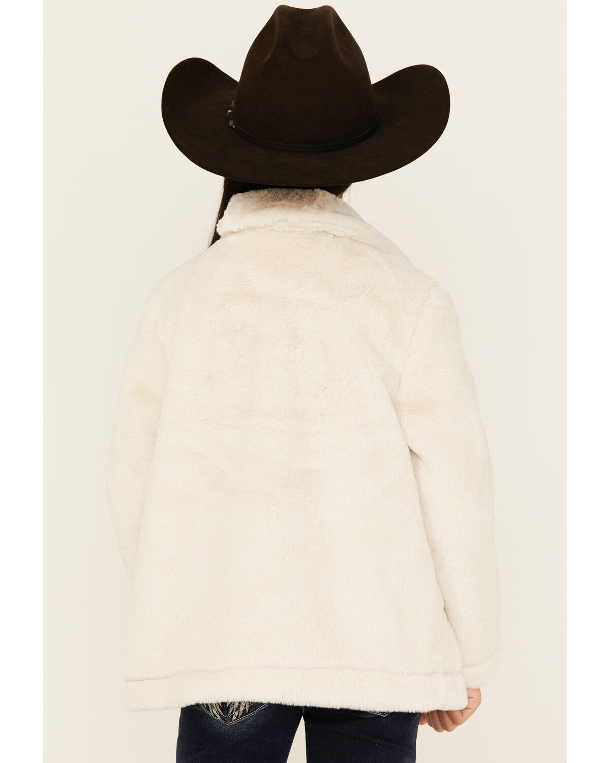 Urban Republic Girls' Long Faux Fur Coat