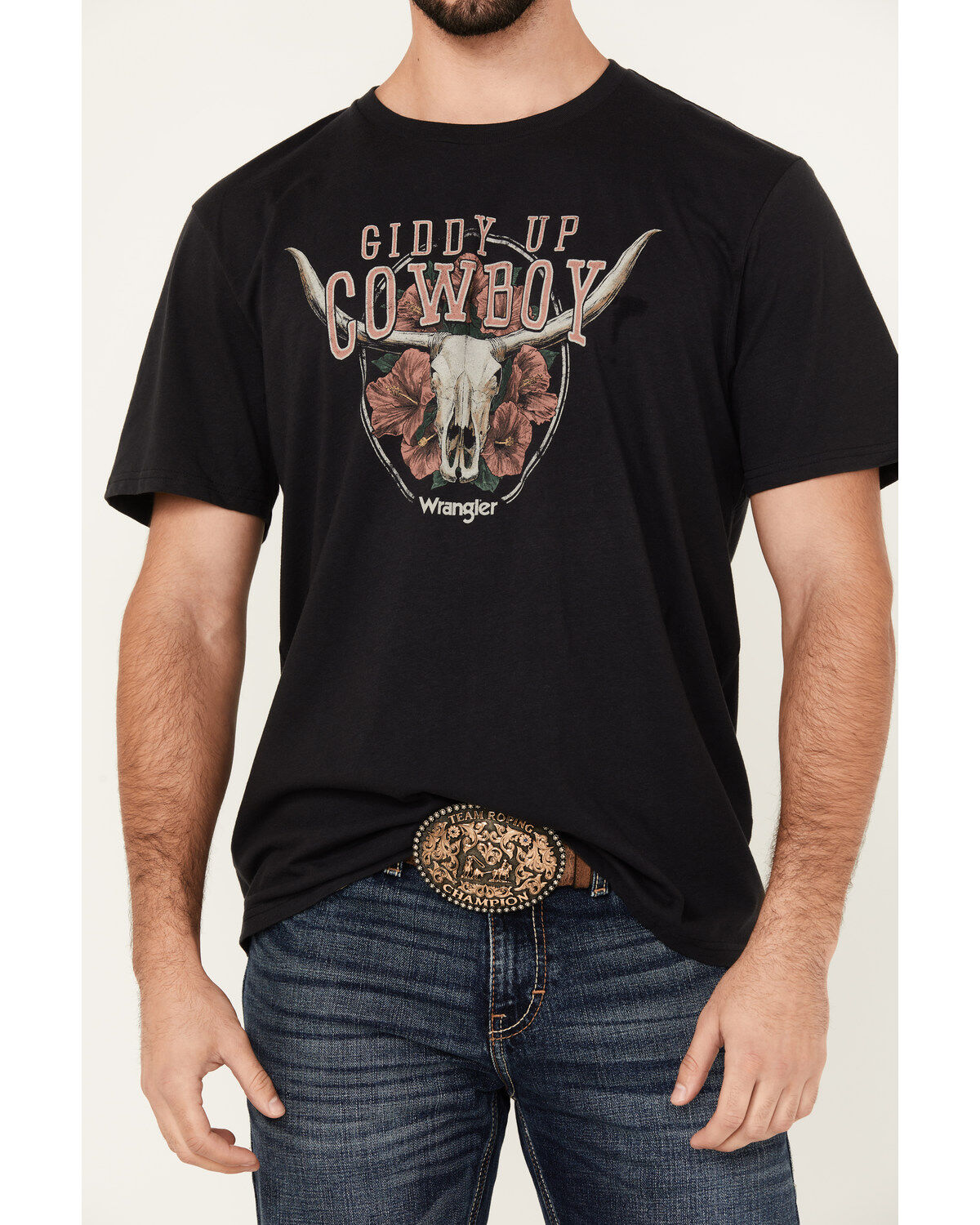 Wrangler Men's Boot Barn Exclusive Giddy Up Cowboy Short Sleeve T-Shirt