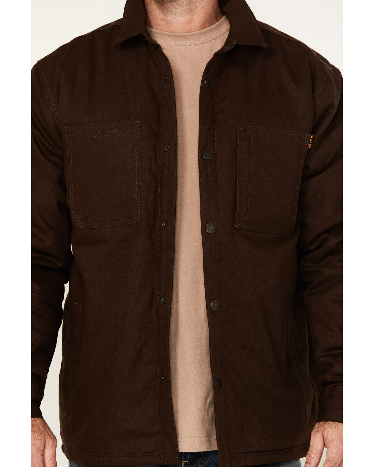 Hawx Men's Oakdale Sherpa Lined Waxed Shirt Jacket