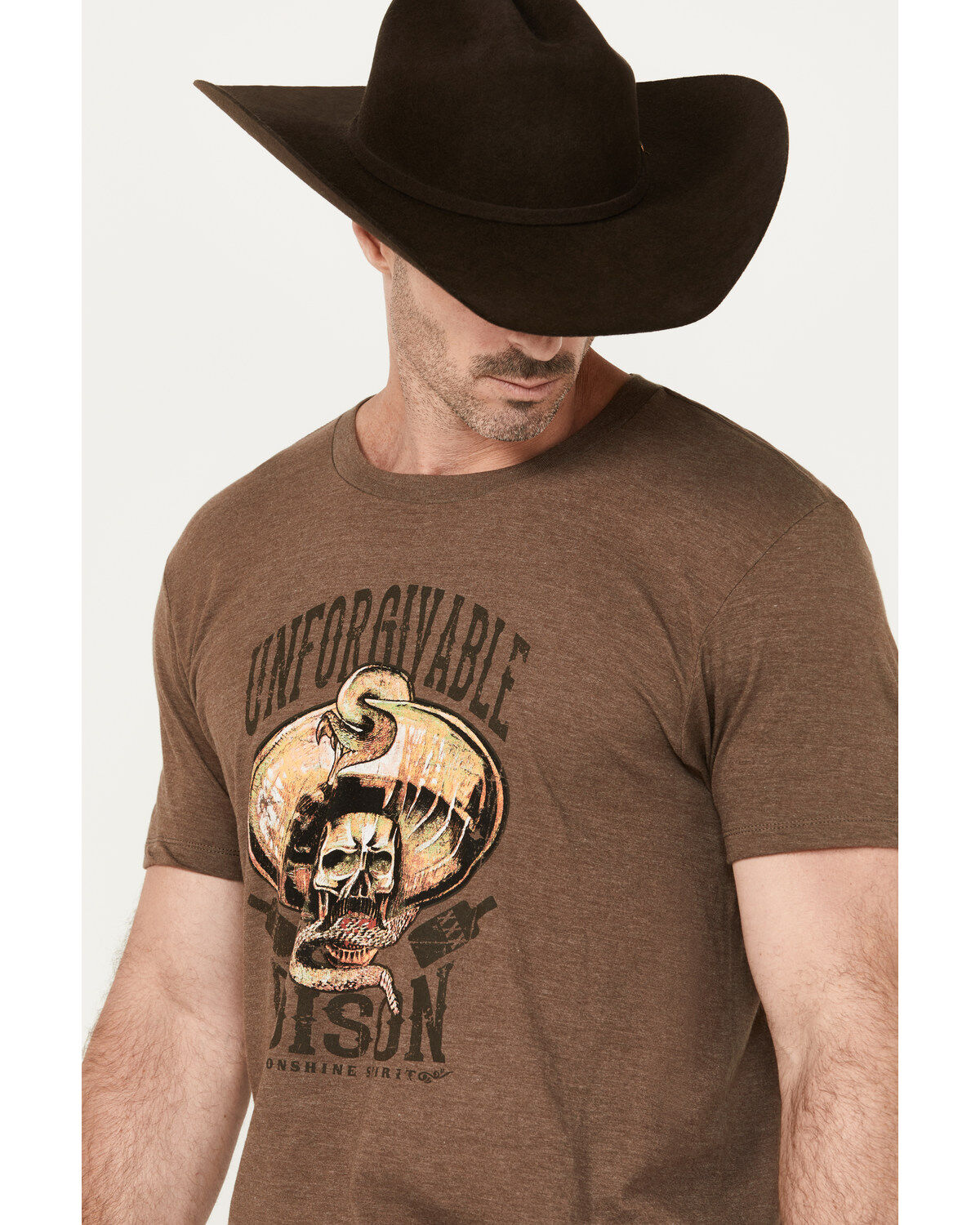 Moonshine Spirit Men's Unforgivable Poison Short Sleeve Graphic T-Shirt