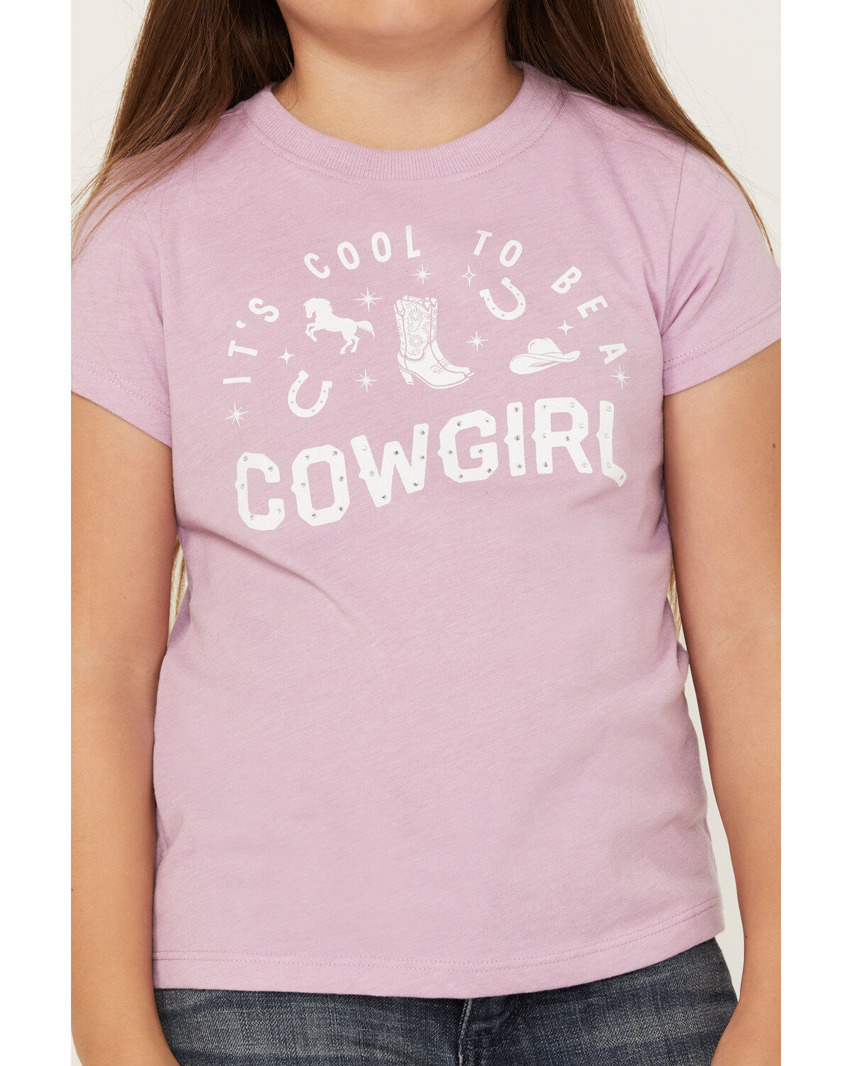 Shyanne Girls' Cool To Be A Cowgirl Short Sleeve Graphic Tee