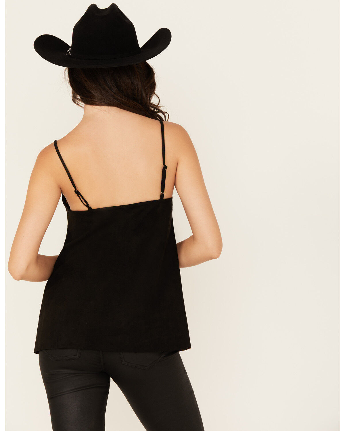 Vocal Women's Studded Faux Suede Cami Top