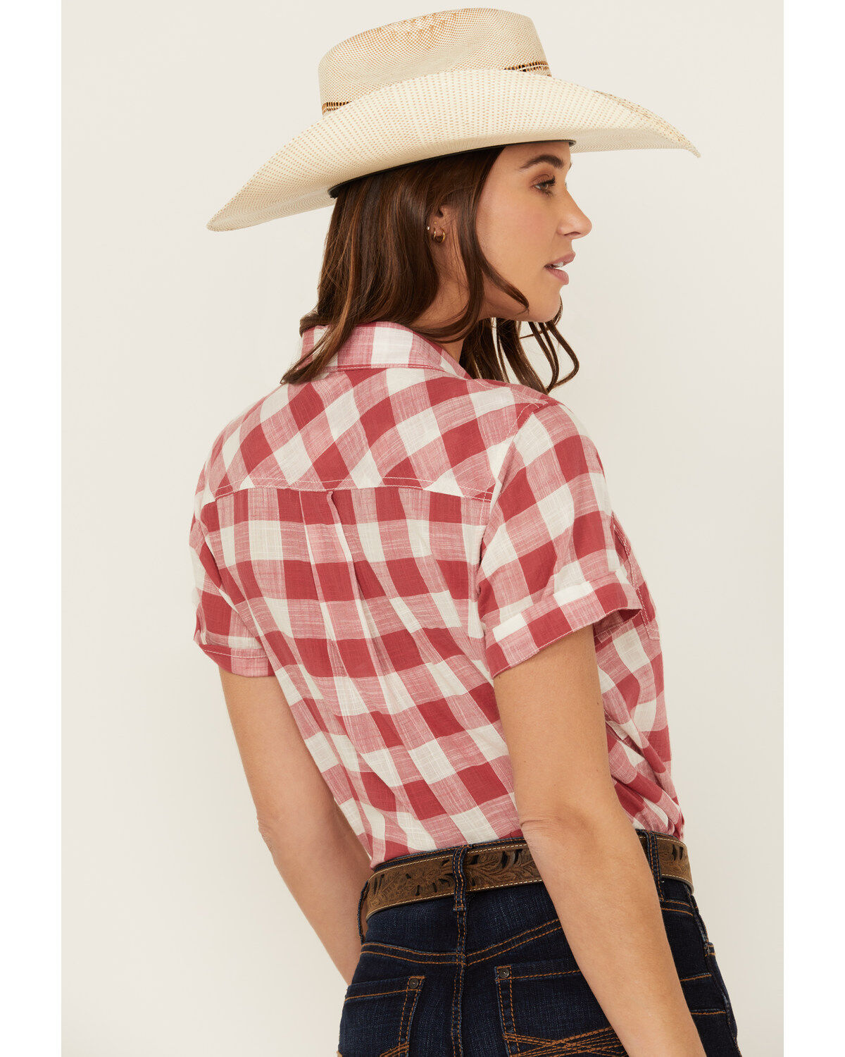 Ariat Women's Billie Jean Gingham Short Sleeve Button-Down Western Shirt