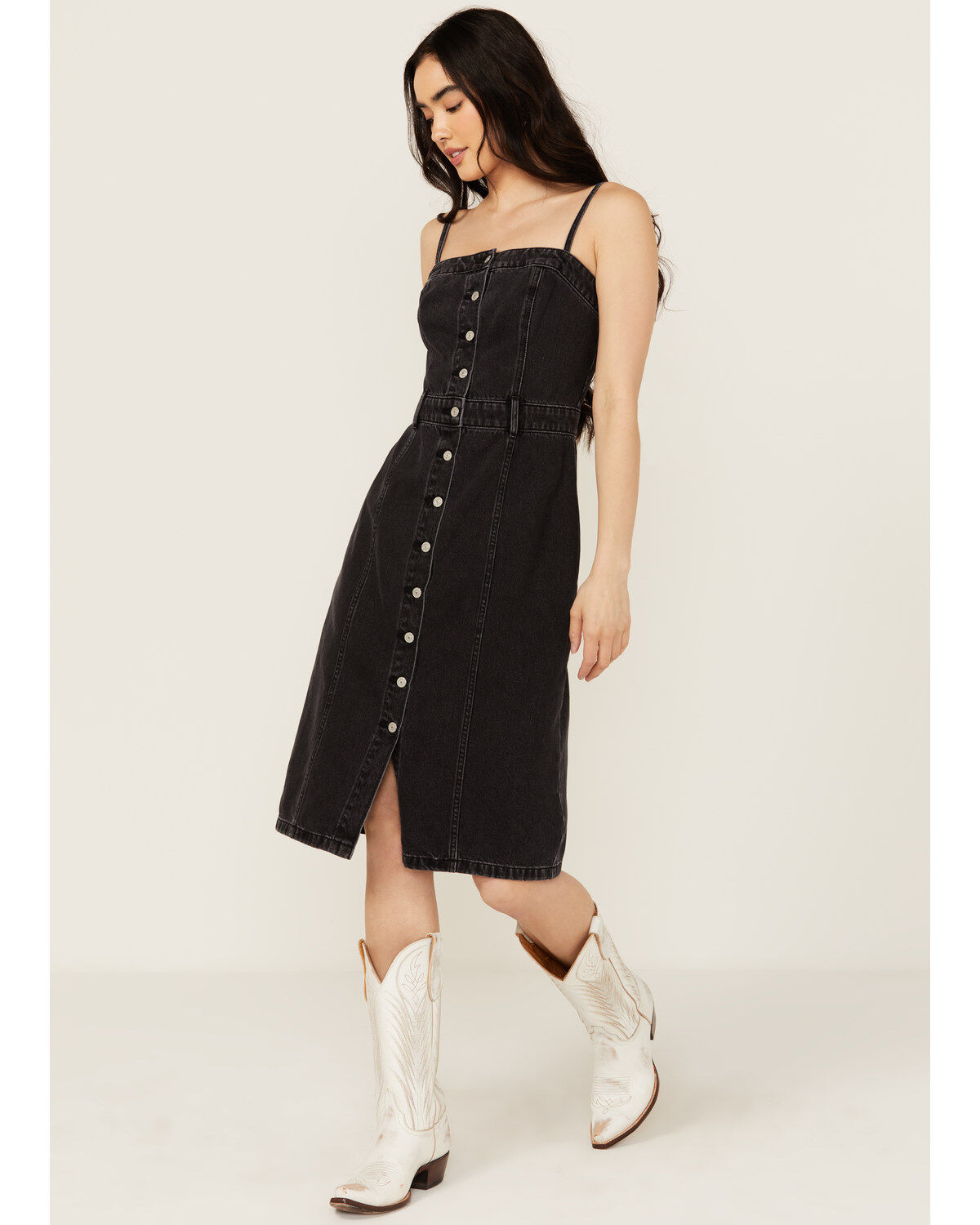 Levi's Women's Denim Bustier Mini Dress