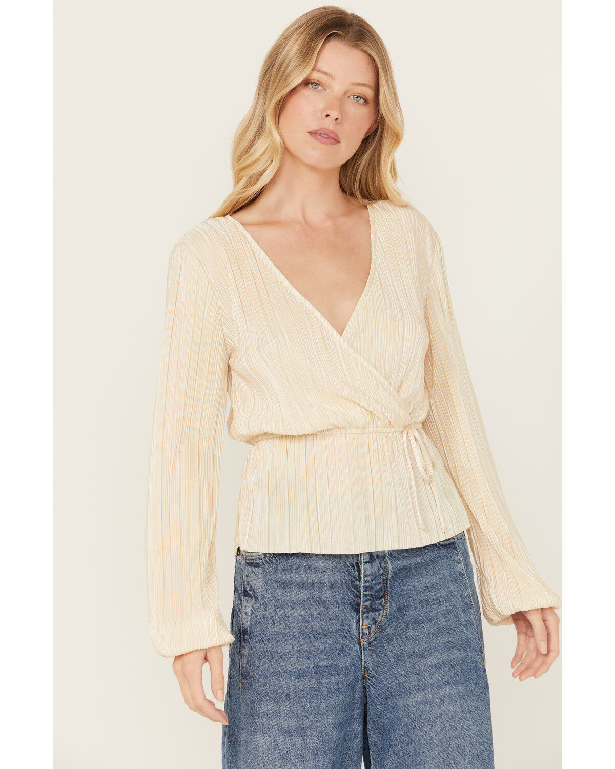 Luna Chix Women's Boot Barn Exclusive Peplum Long Sleeve Top