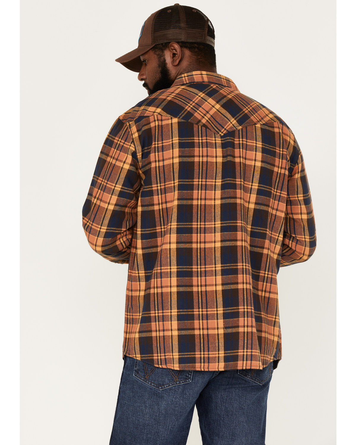 Cody James Men's Wood Chuck Large Plaid Print Snap Western Flannel Shirt