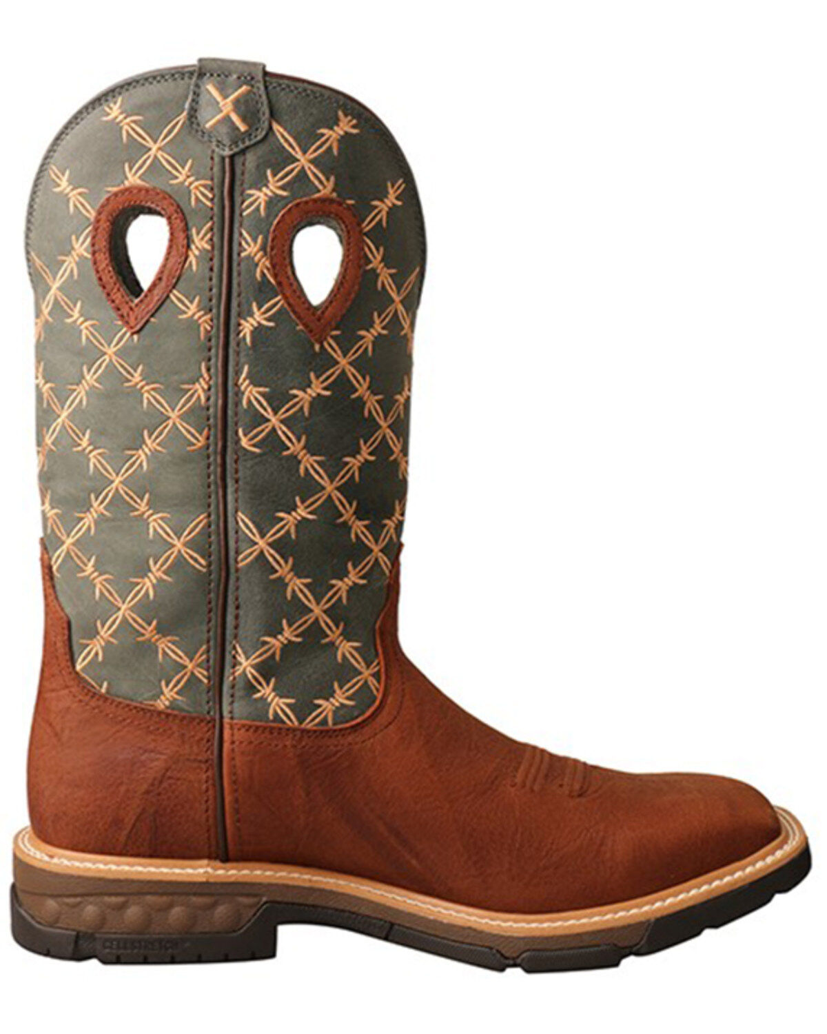 Twisted X Men's Barbed Wire Western Work Boots - Soft Toe