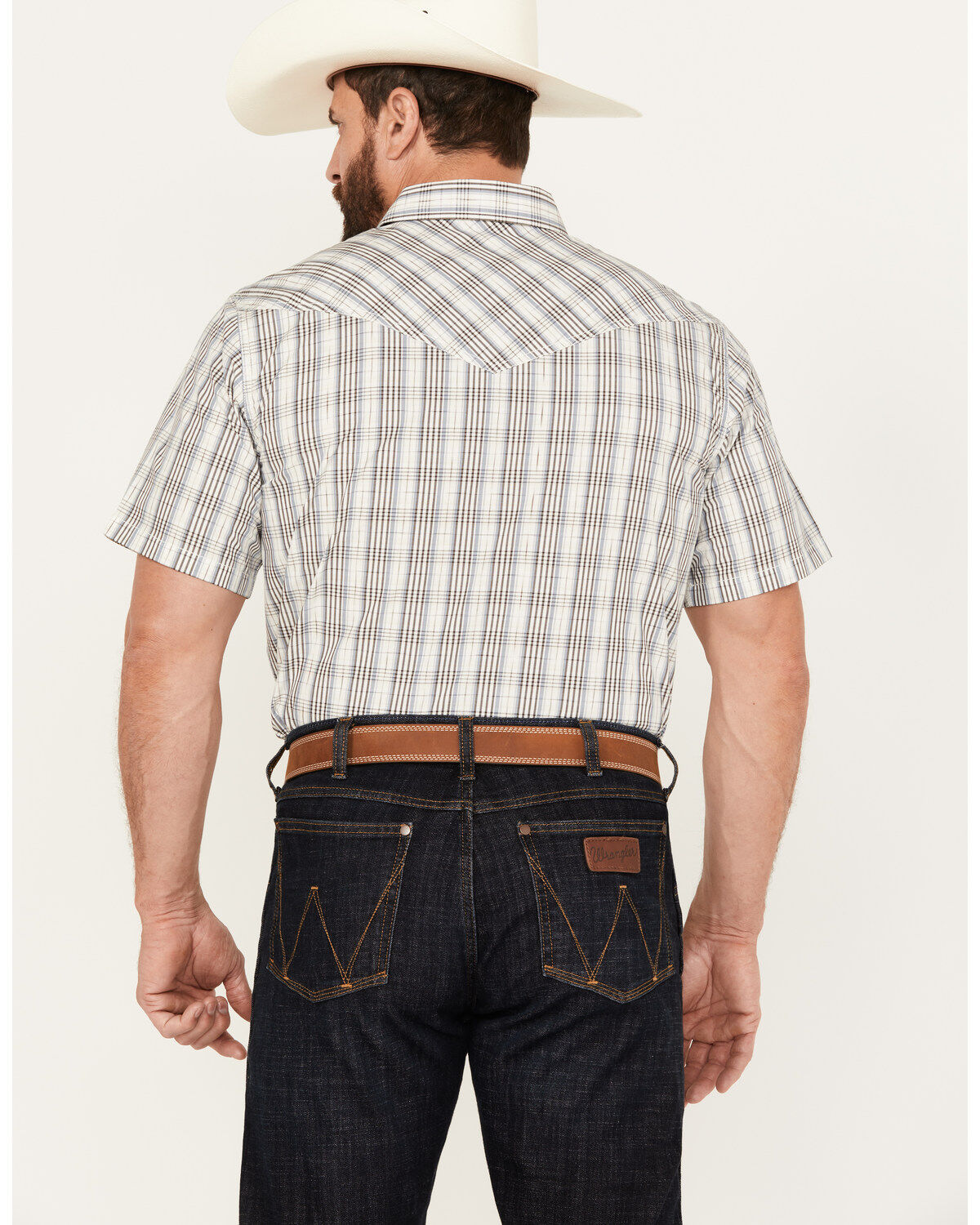 Cody James Men's Briar Patch Plaid Print Short Sleeve Snap Western Shirt