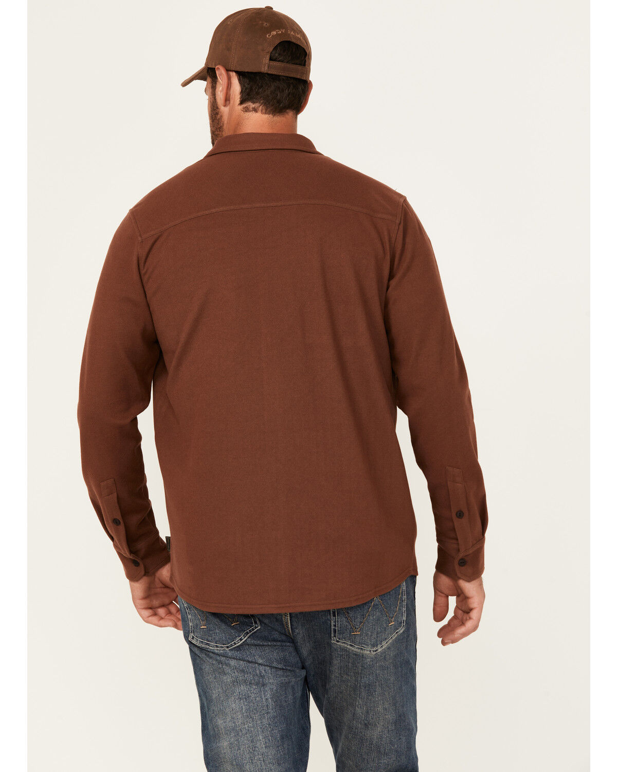 Brothers and Sons Men's Kelcy Herringbone Long Sleeve Button-Down Western Shirt