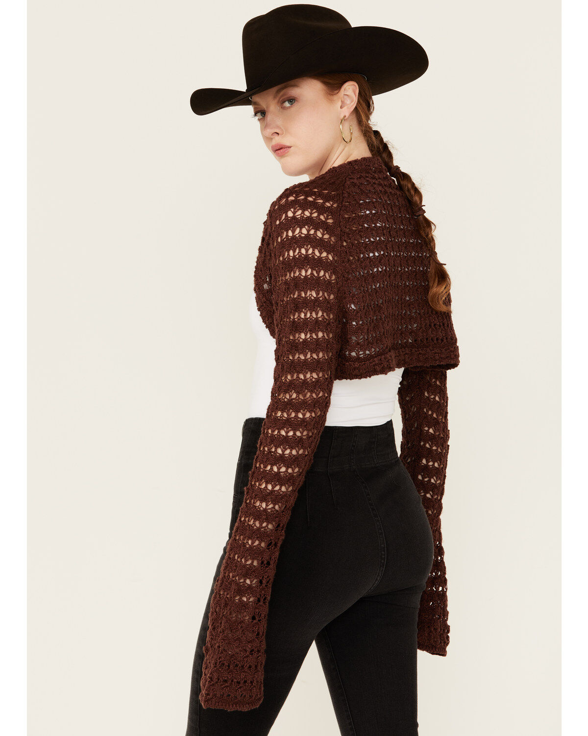 Beyond The Radar Women's Crochet Shrug