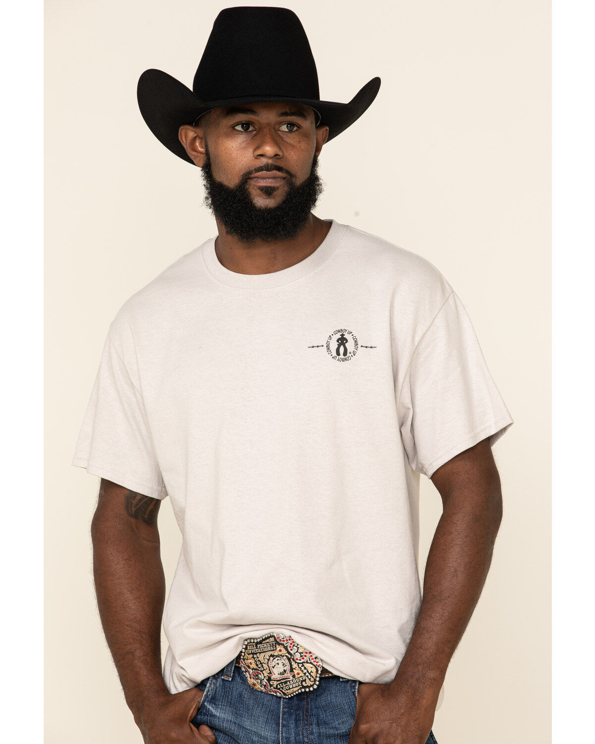 Cowboy Up Men's Cowboy Up or Shut Up Short Sleeve Graphic T-Shirt
