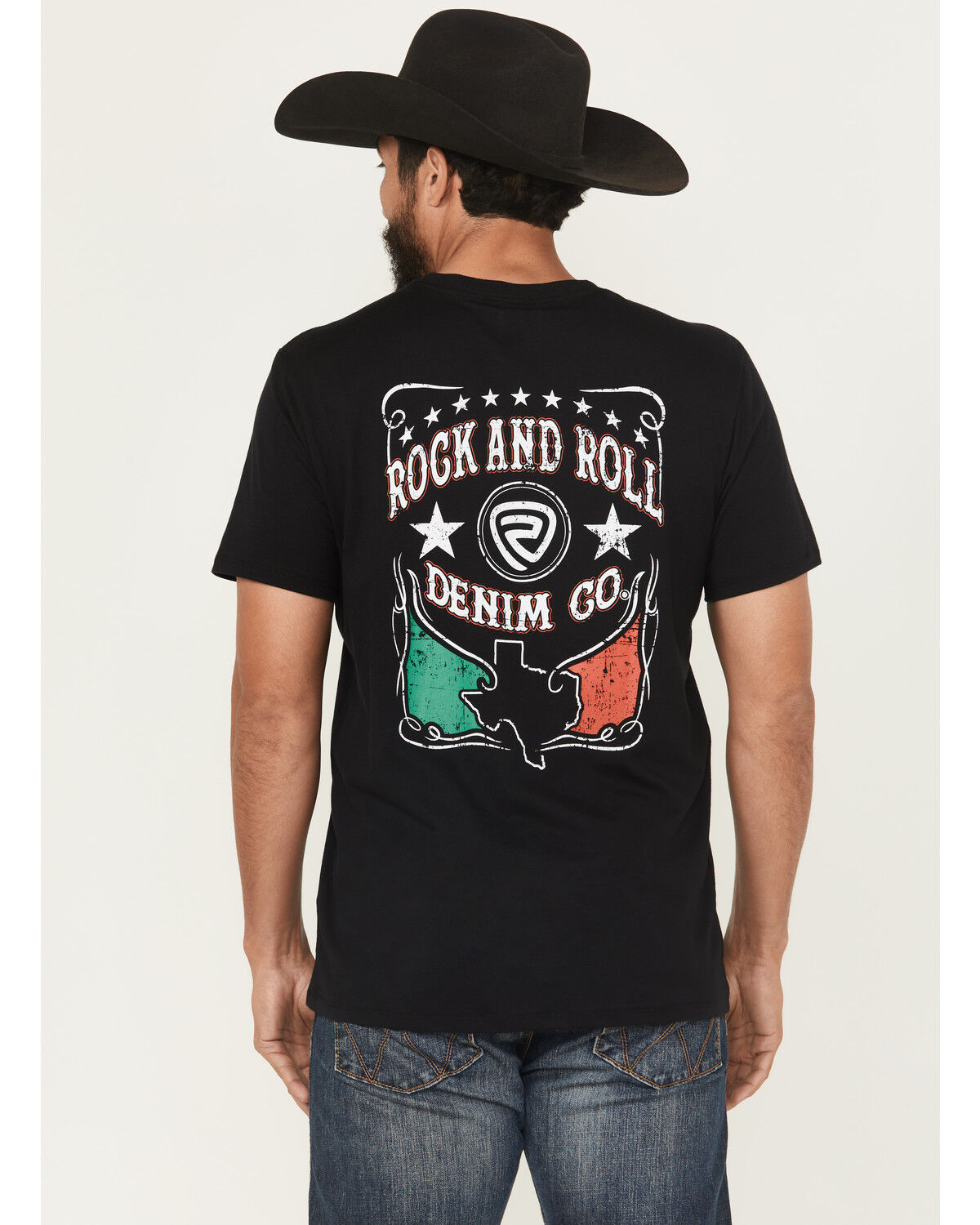 Rock & Roll Denim Men's Mexicano Short Sleeve Graphic T-Shirt