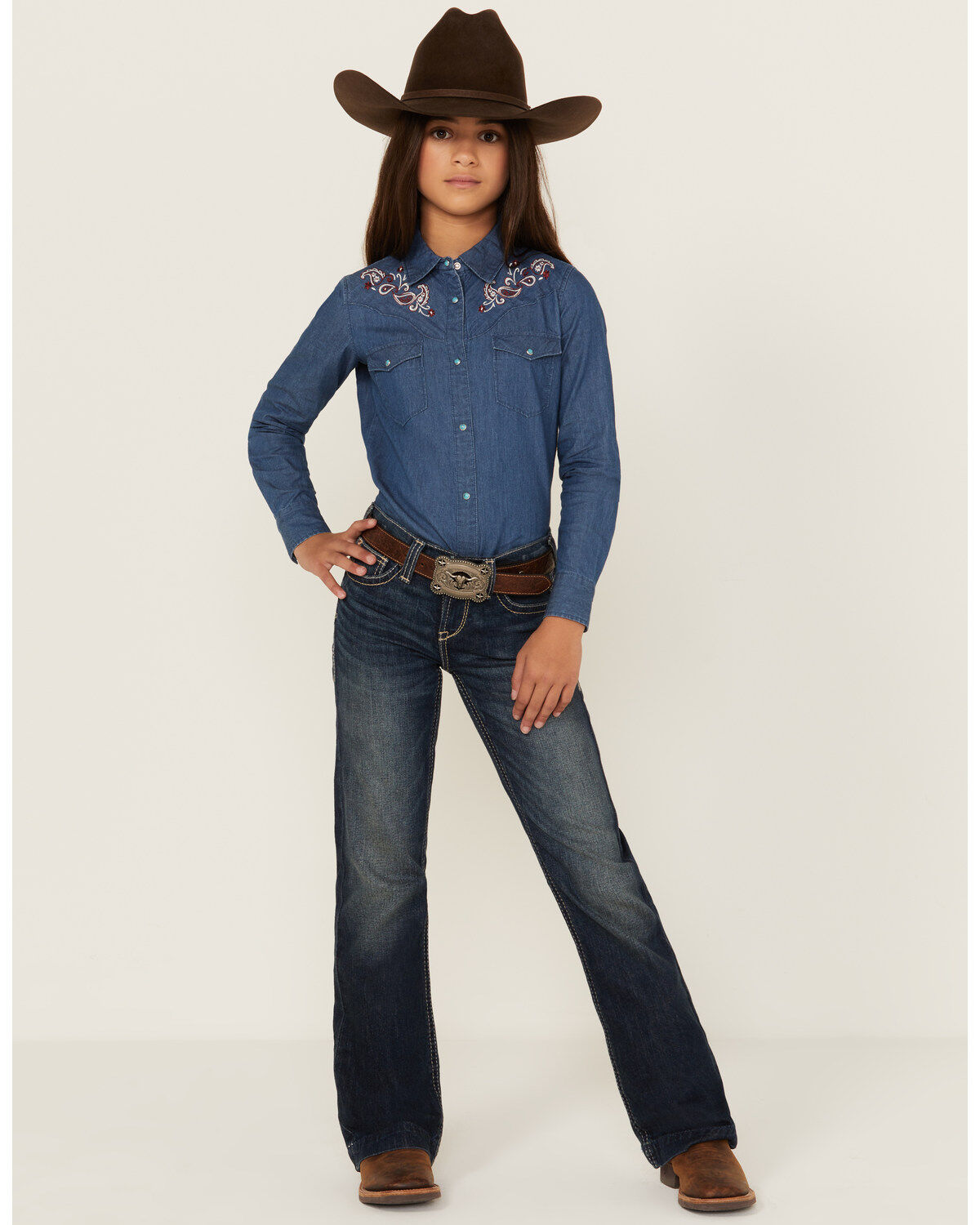 Ariat Girls' R.E.A.L. Olivia Trouser Stretch Denim Jeans