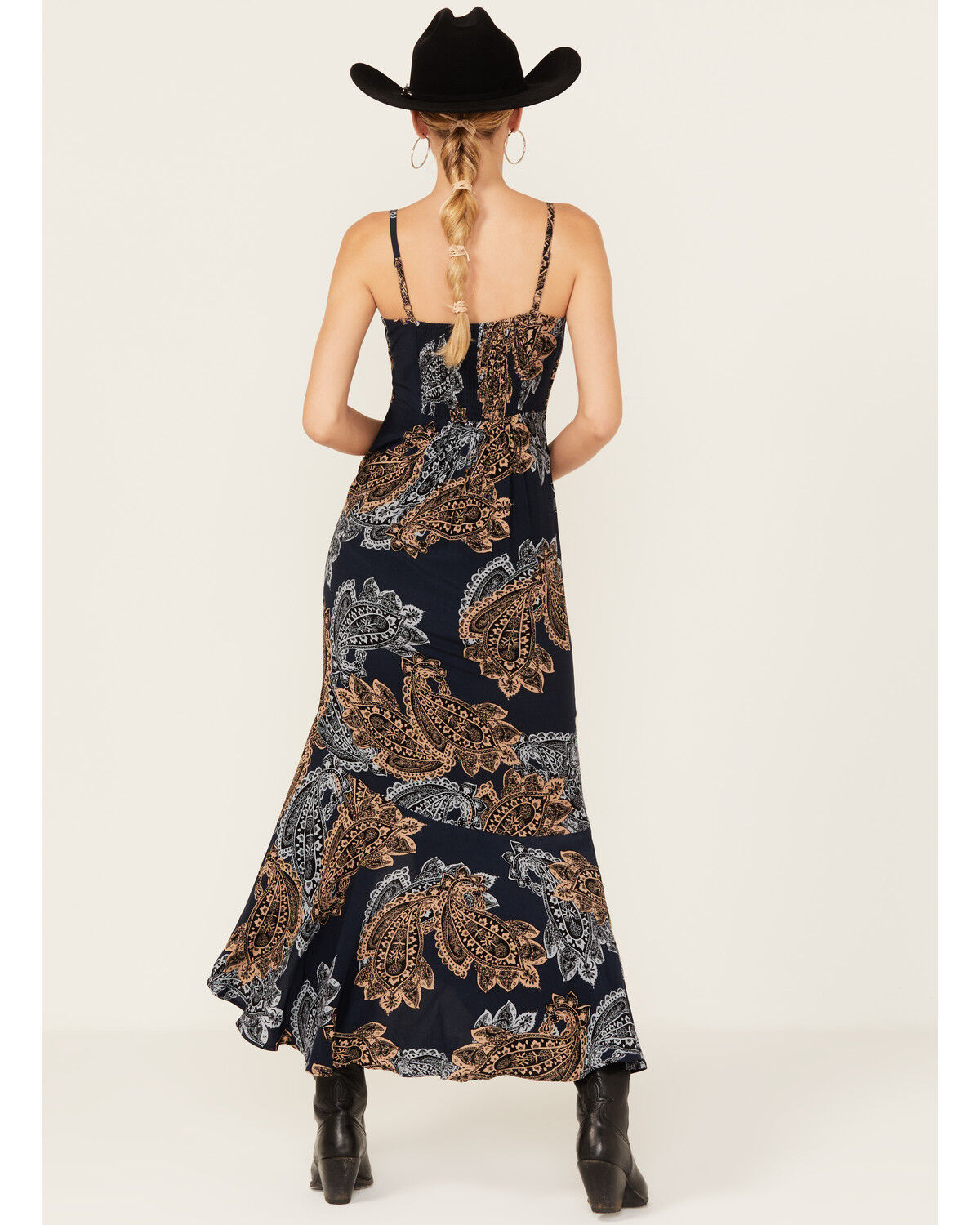 Shyanne Women's Printed Ruffle Flounce Maxi Dress