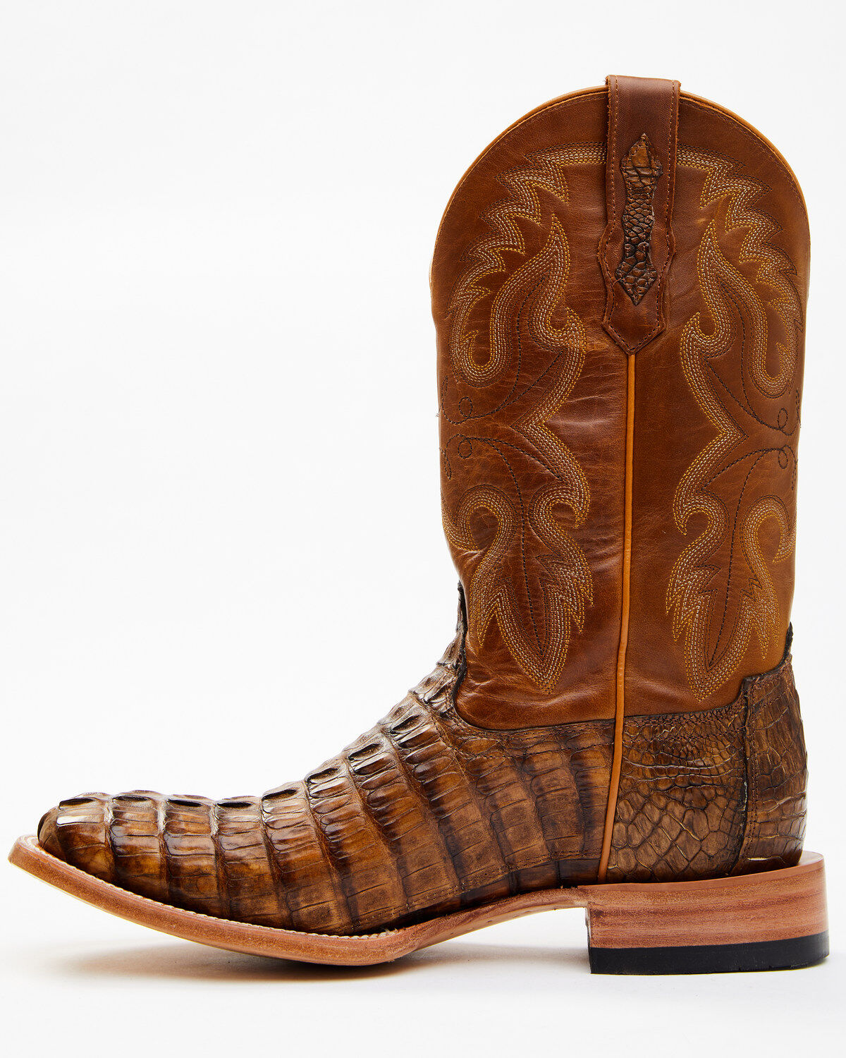 Cody James Men's Exotic Caiman Tail Skin Western Boots - Broad Square Toe