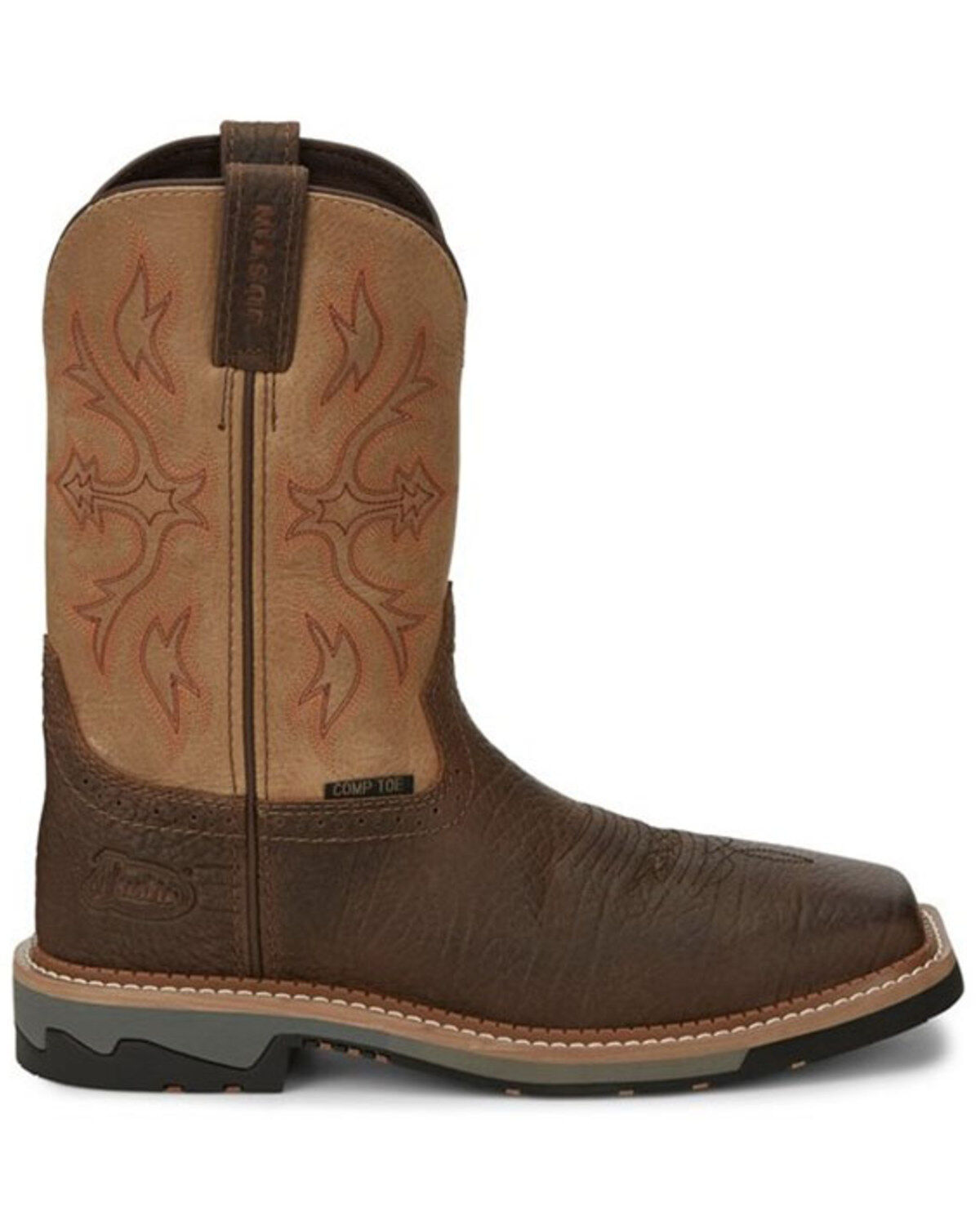 Justin Men's Bolt Western Work Boots - Composite Toe