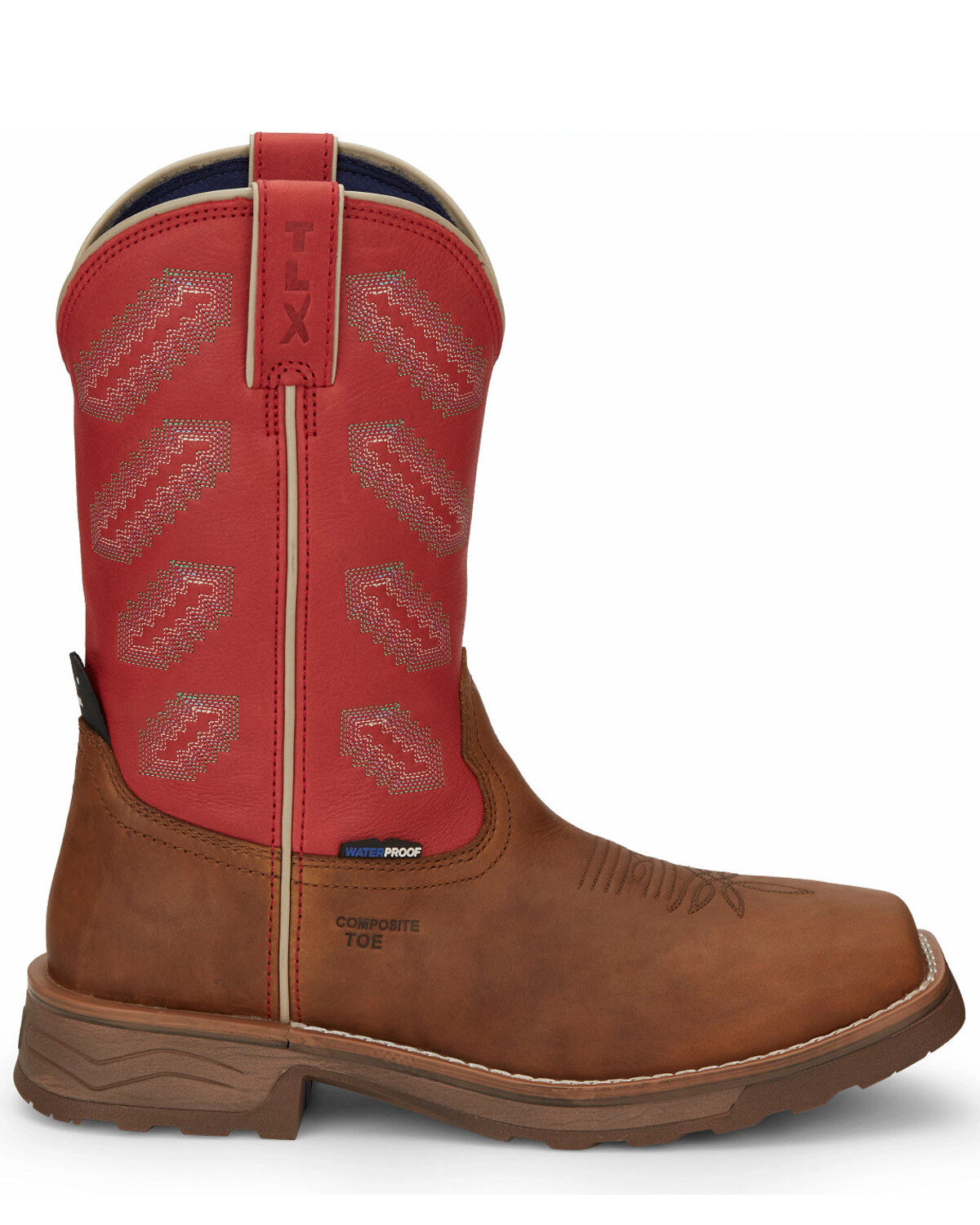 Tony Lama Men's Energy Waterproof Western Work Boots - Composite Toe