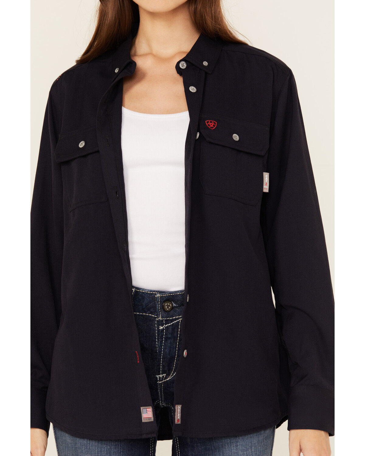 Ariat Women's FR Inherent Long Sleeve Button-Down Work Shirt