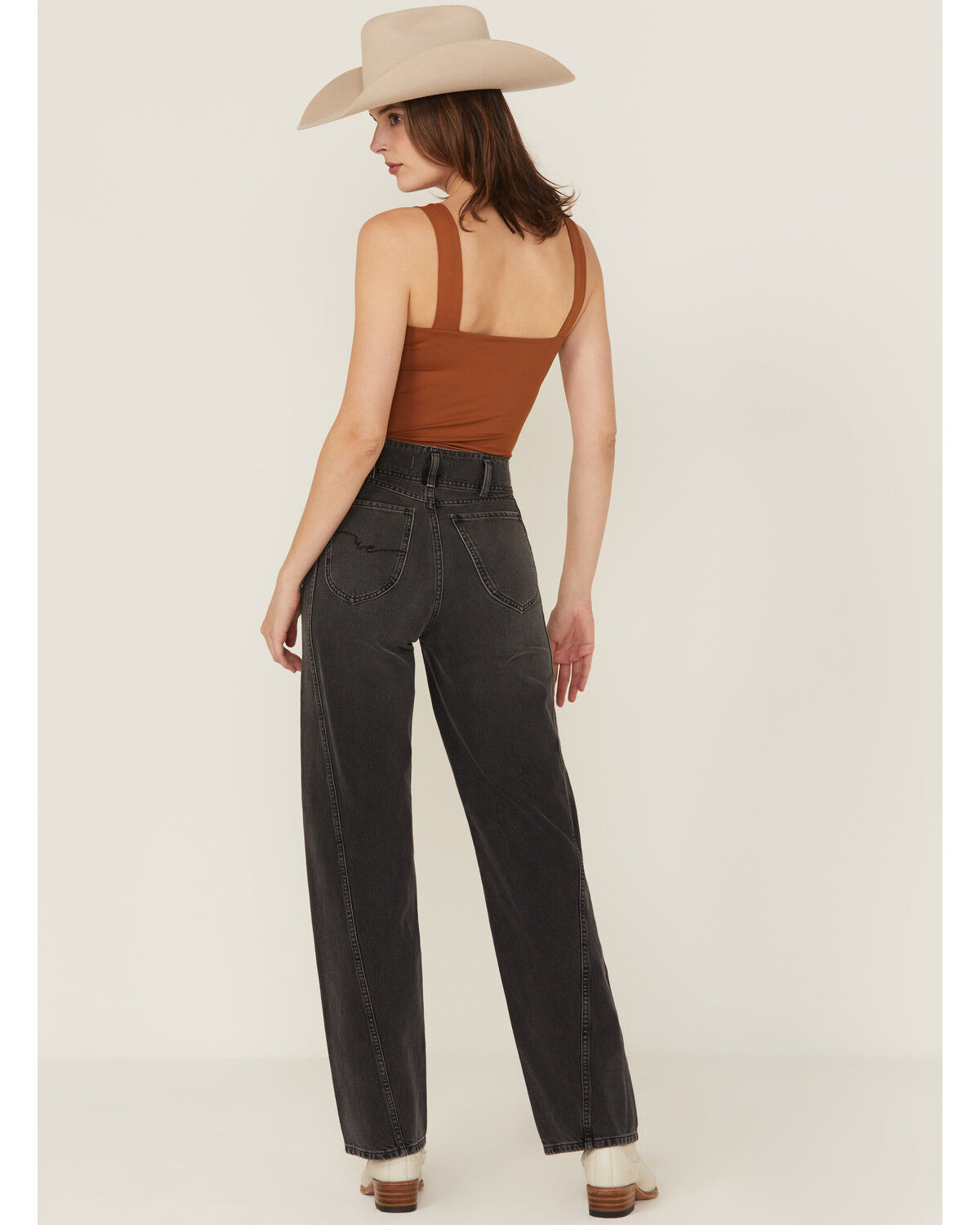 Free People Women's Aster High Rise Straight Denim Jeans