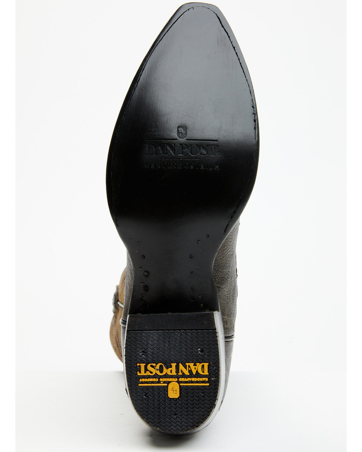 Dan Post Men's 12" Exotic Ostrich Western Boots - Snip Toe