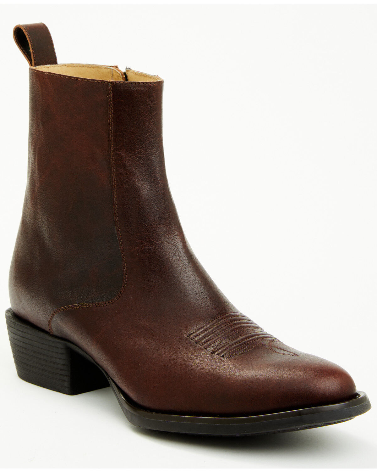 Cody James Men's Larsen Western Ankle Boots - Round Toe