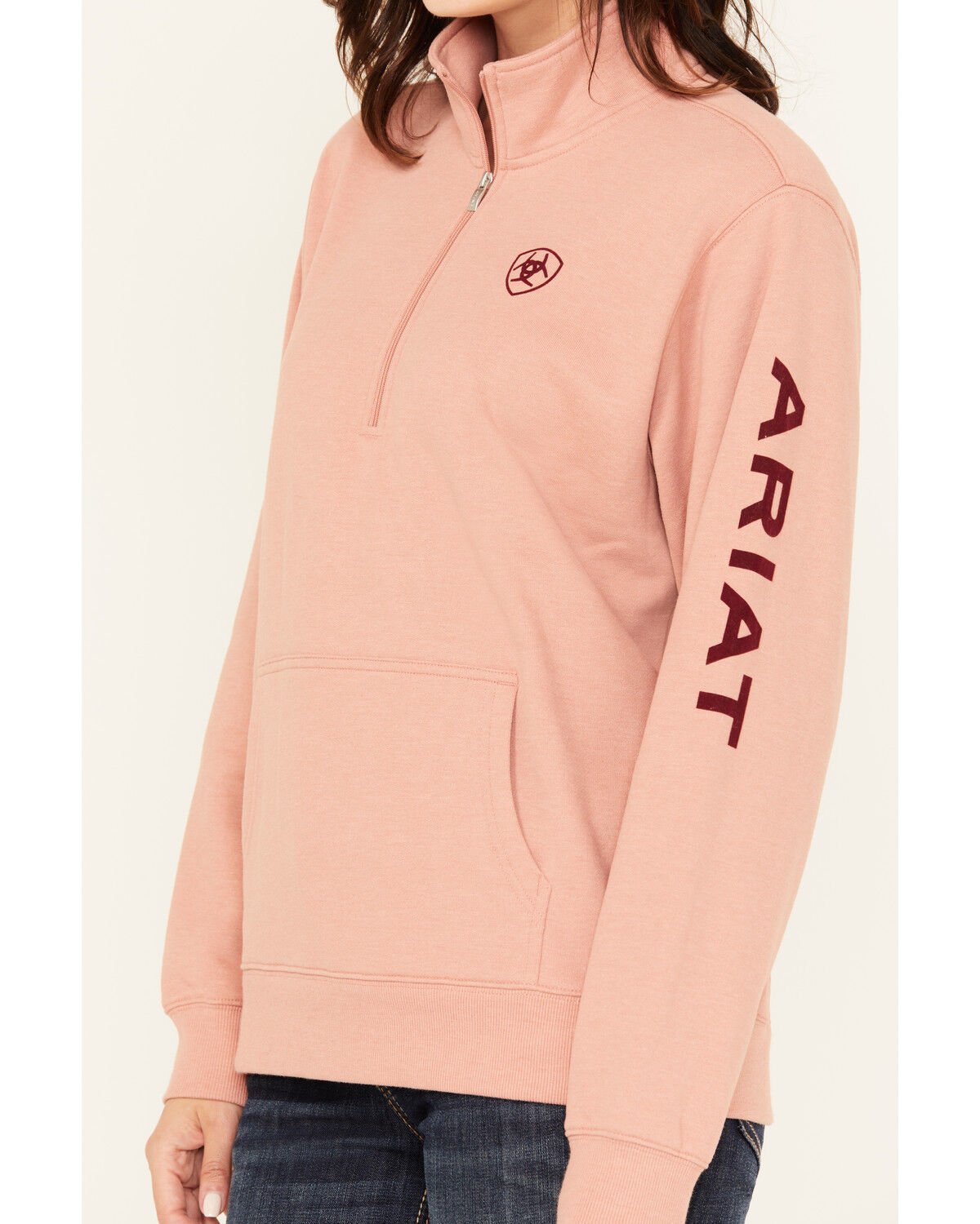 Ariat Women's Boot Barn Exclusive Half Zip Logo Pullover