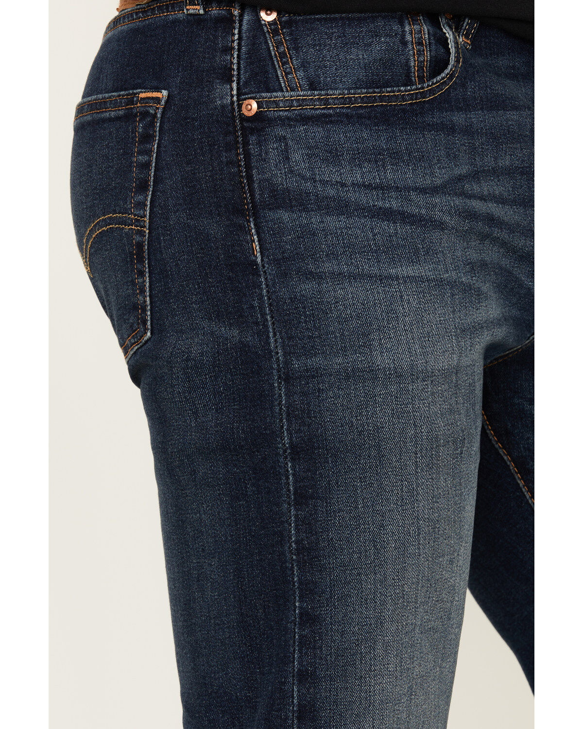 Levi's Men's 501 Unicycle Dark Wash Original Fit Straight Leg Stretch Denim Jeans