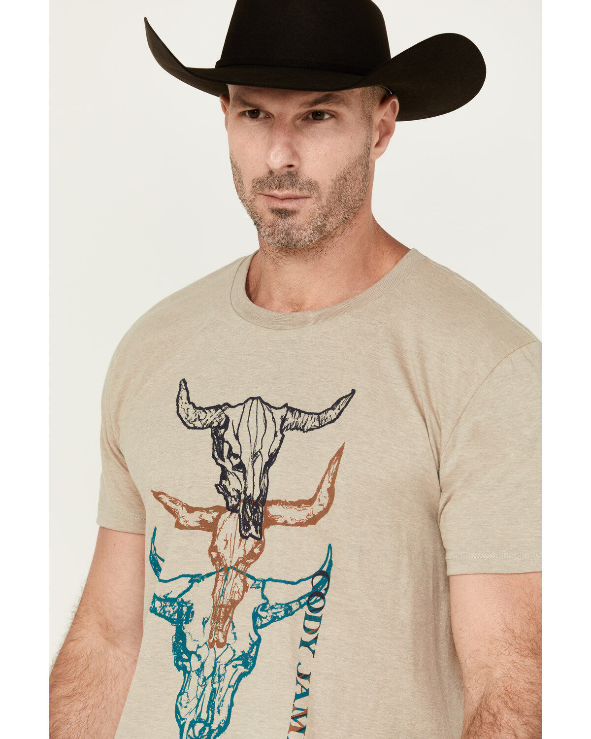 Cody James Men's Stacked Skull Short Sleeve Graphic T-Shirt